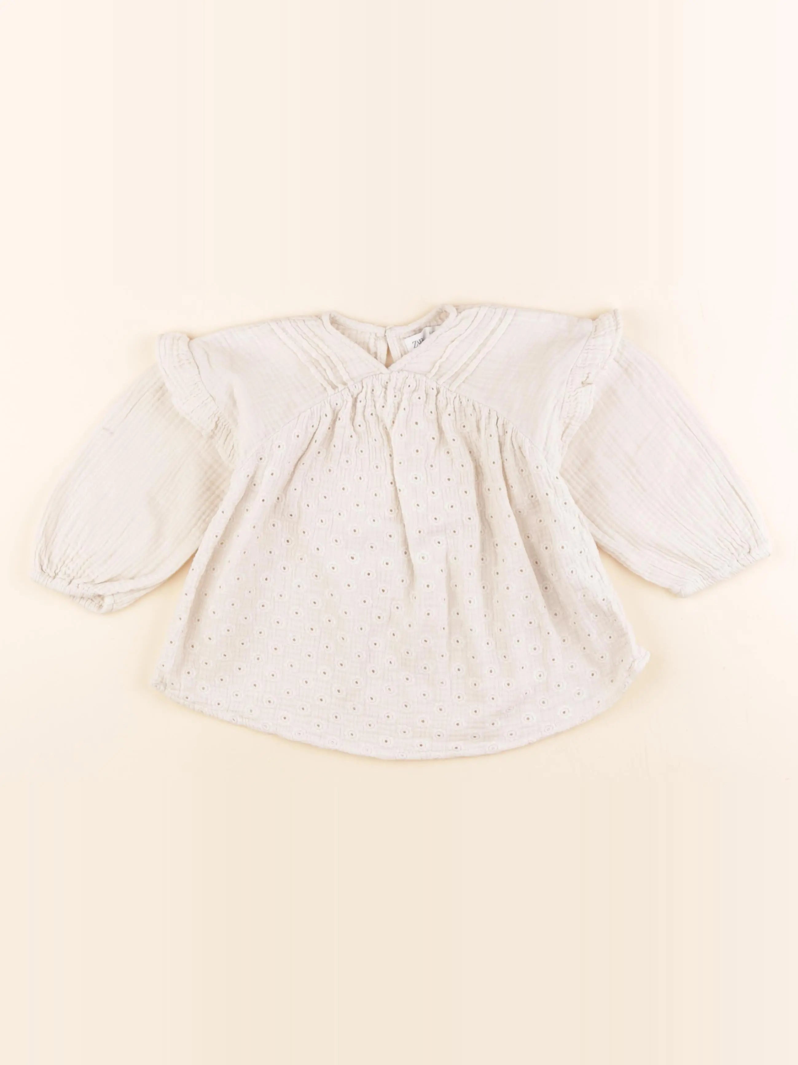Zara - blouse beige - 18/24 mois