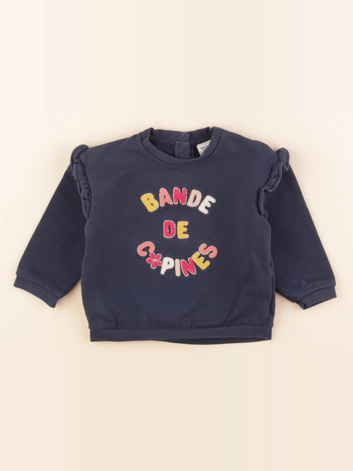 Tape à l'oeil - sweat bleu - 18 mois