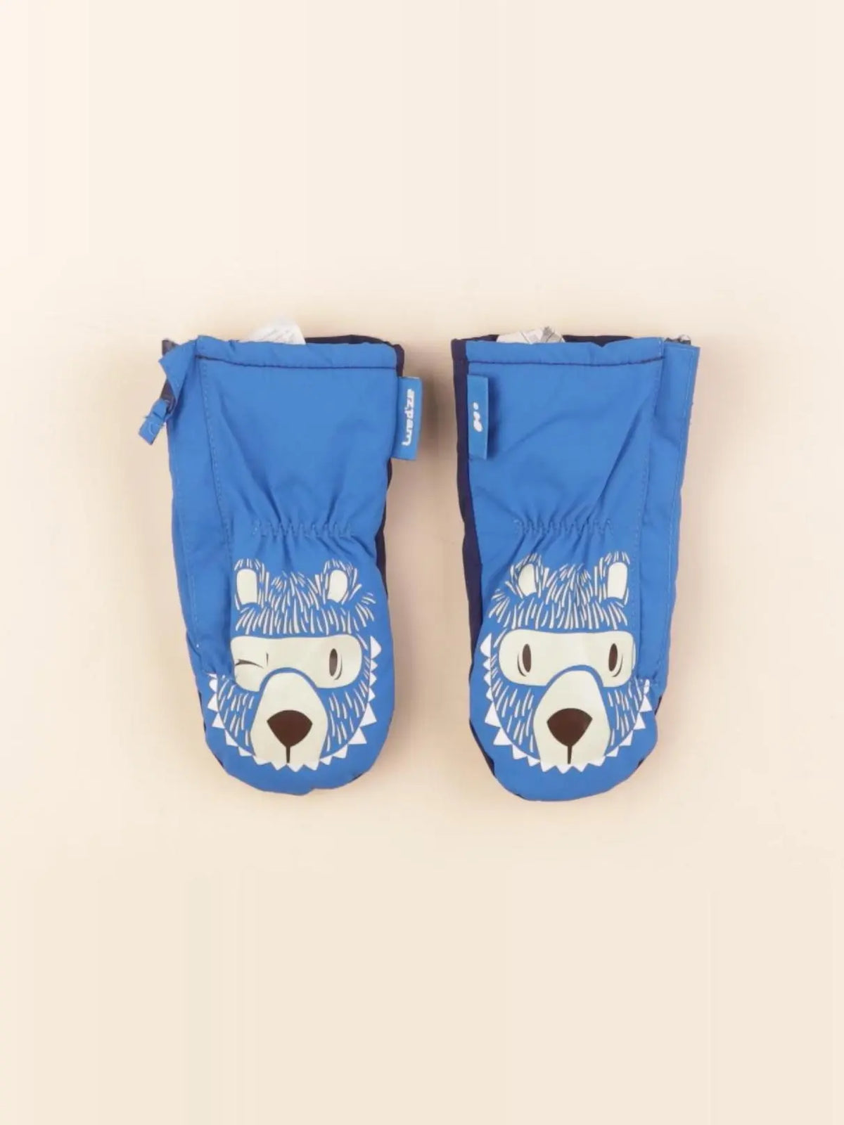 Decathlon ski - moufles de ski bleu - 18/24 mois