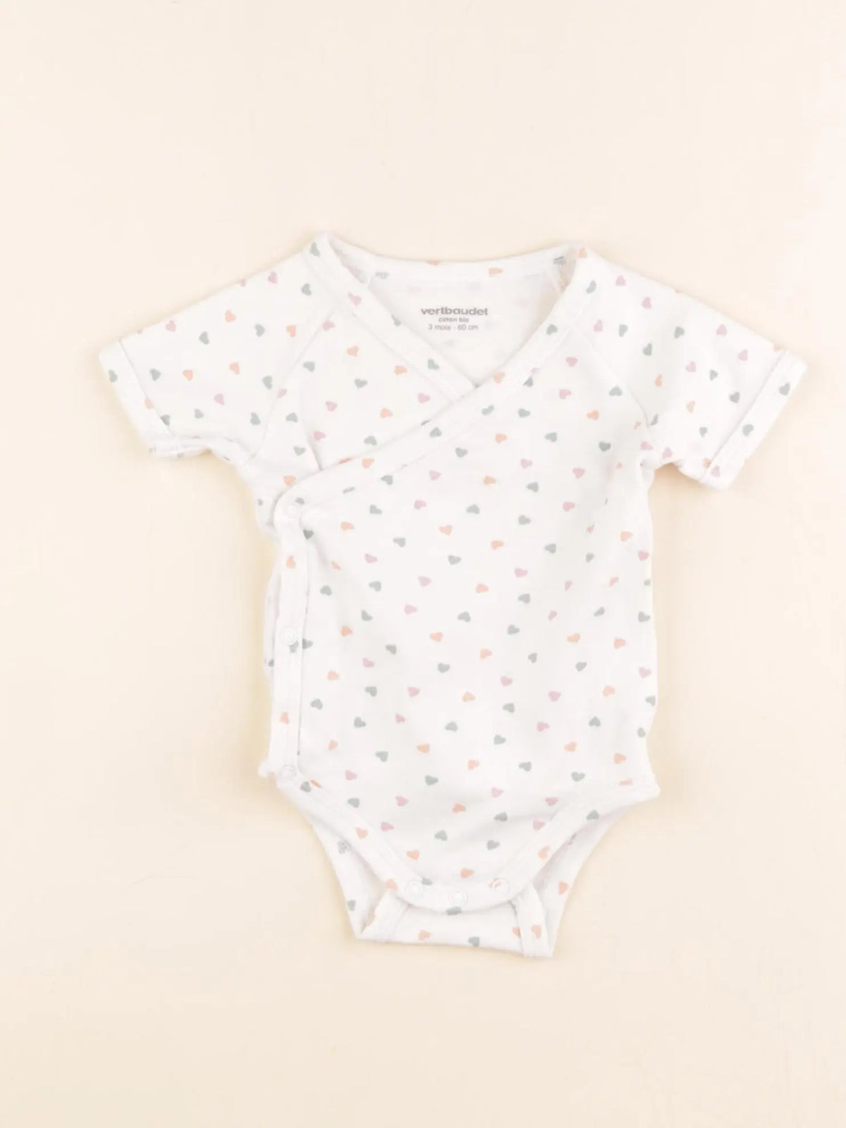 Vertbaudet - body blanc - 3 mois