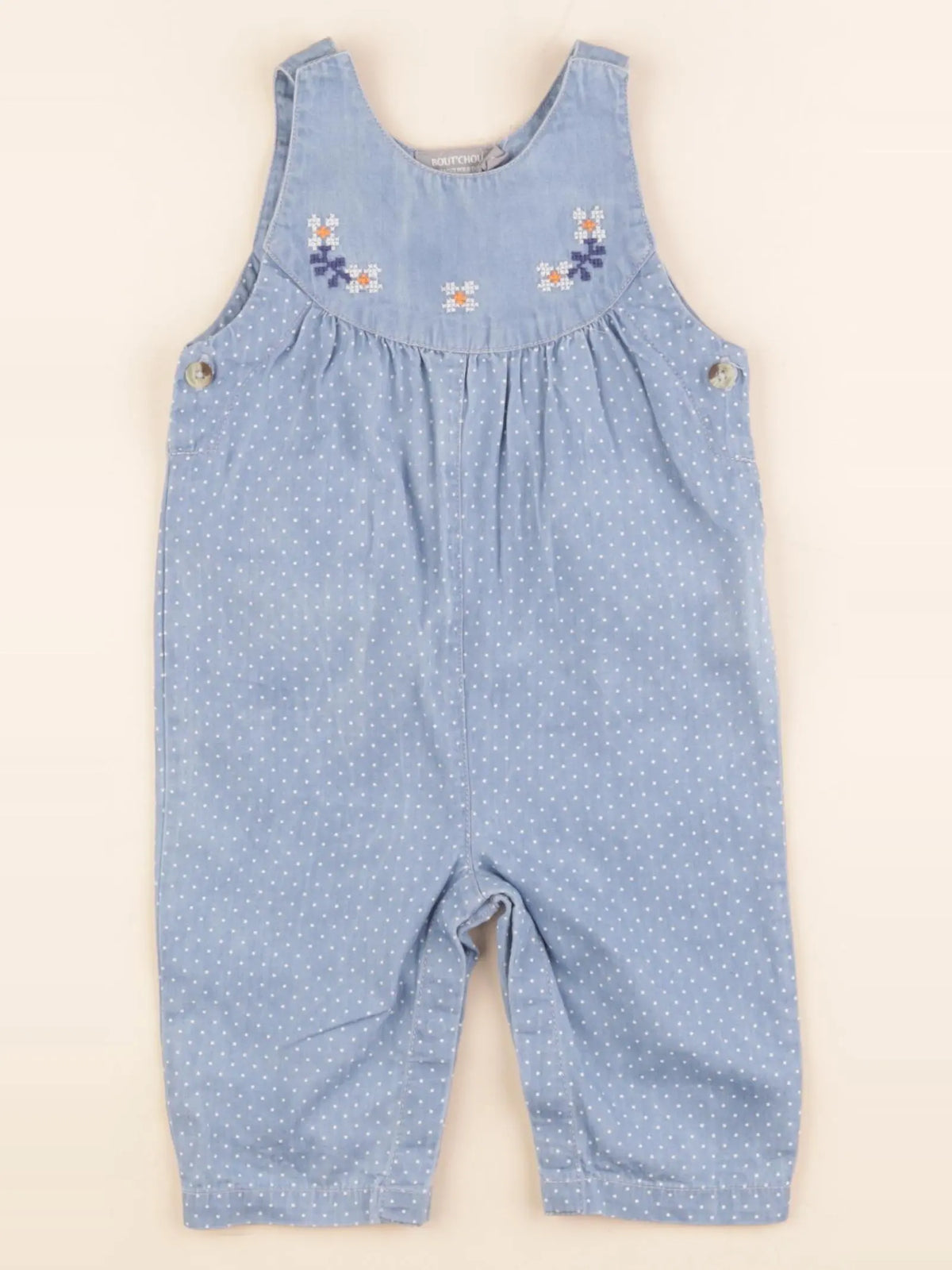 Boutchou - combinaison bleu - 6 mois