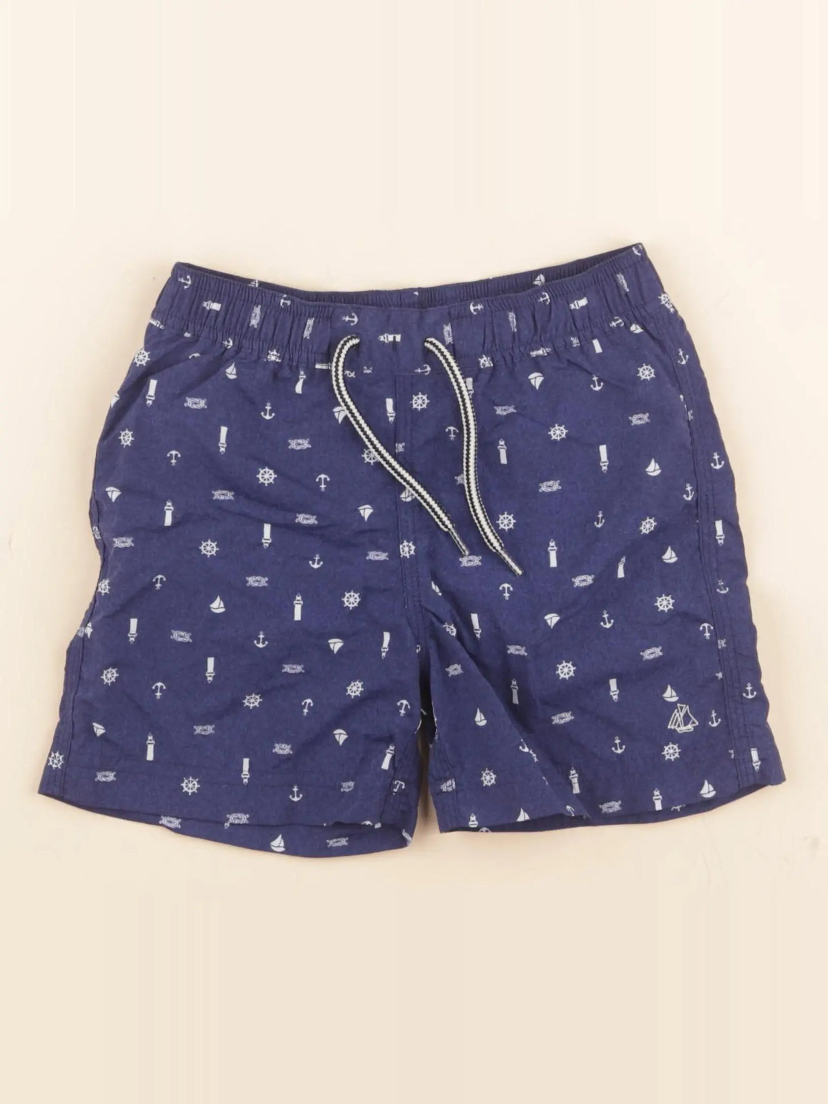 Maillot de bain bleu, blanc