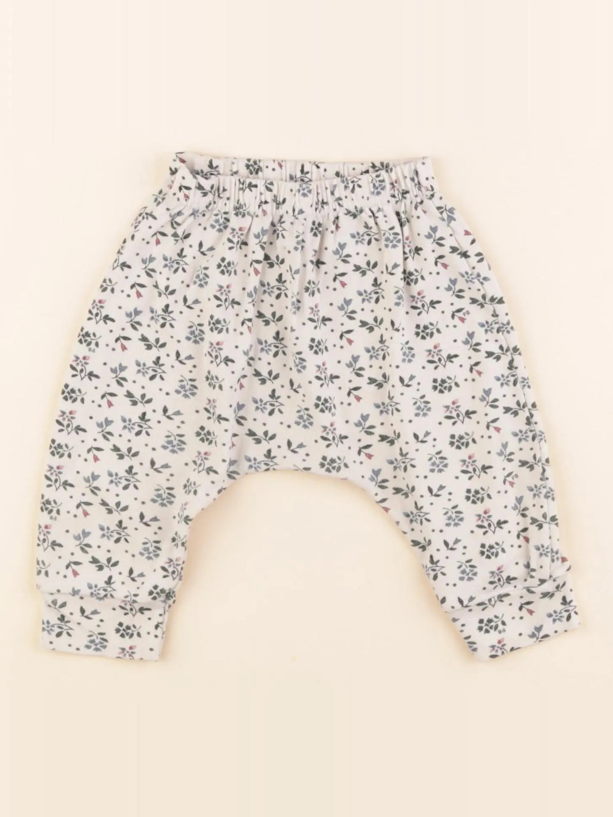 Petit Bateau - pantalon beige, vert - 6 mois