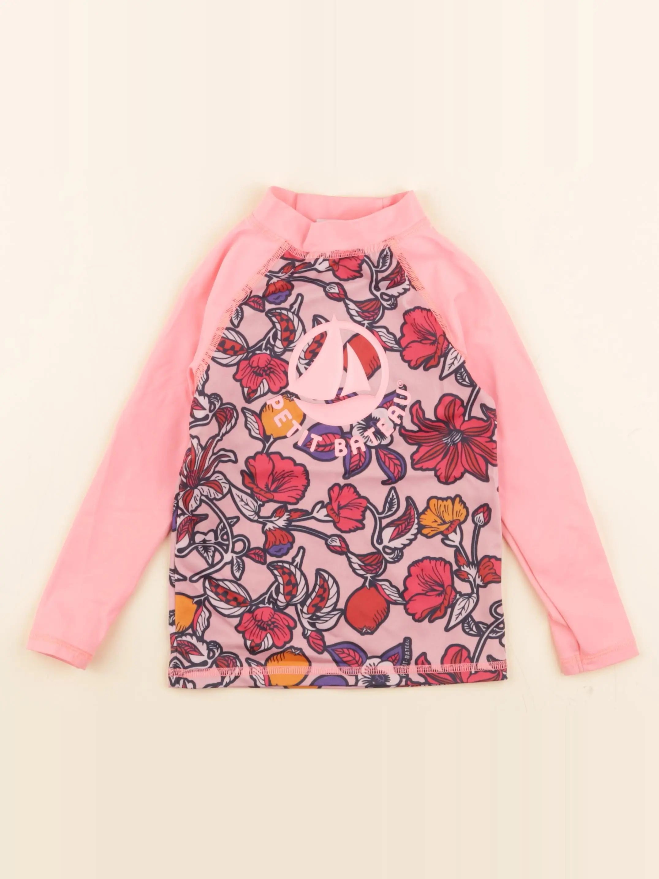Tee-shirt de bain rose fluo