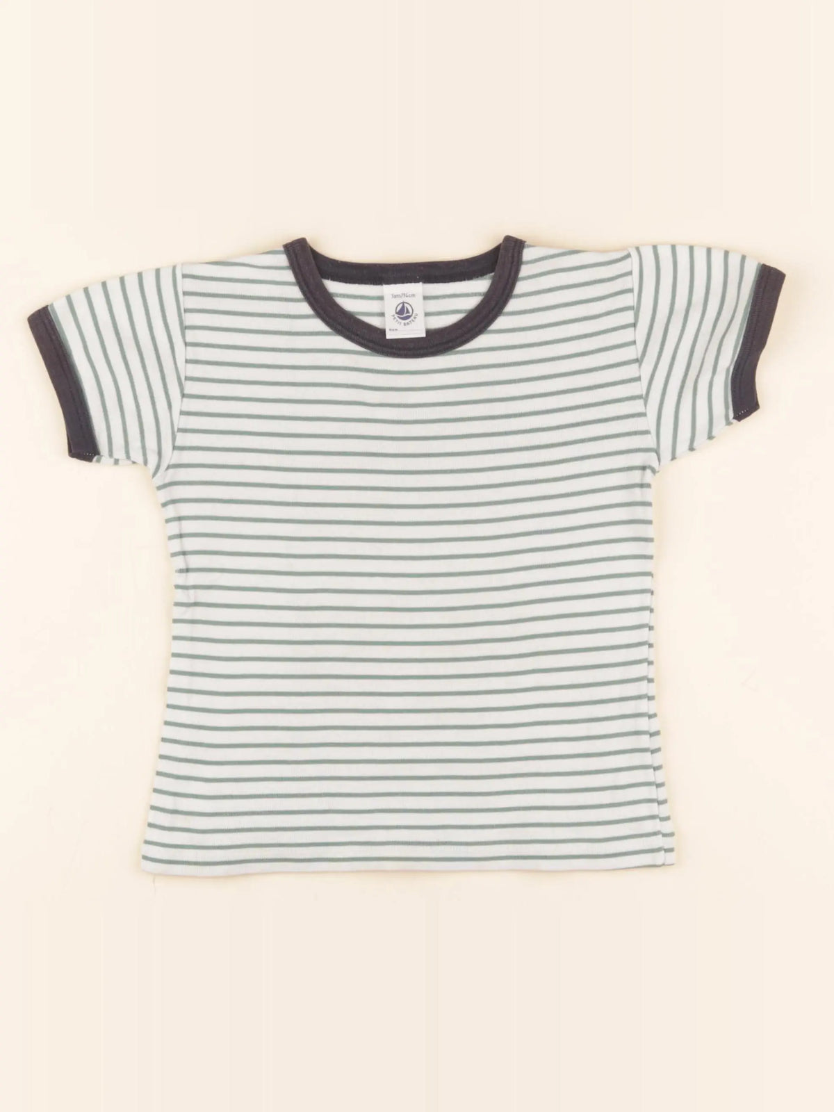 Tee-shirt vert, bleu