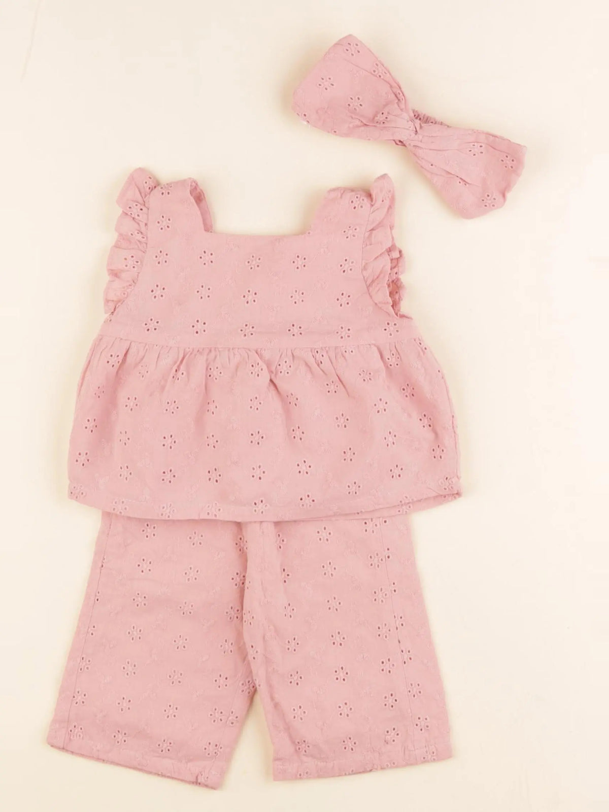 Vertbaudet - ensemble rose - 3 mois
