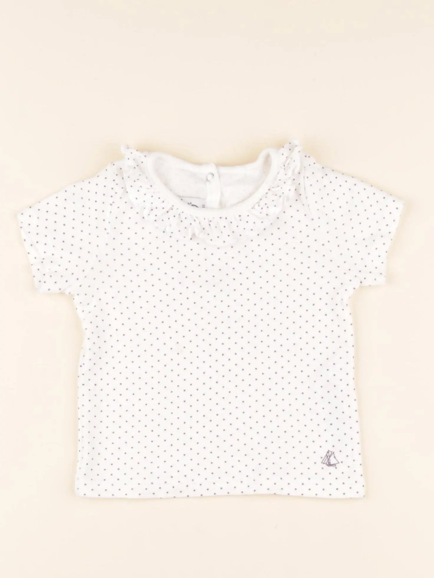 Tee-shirt blanc, violet