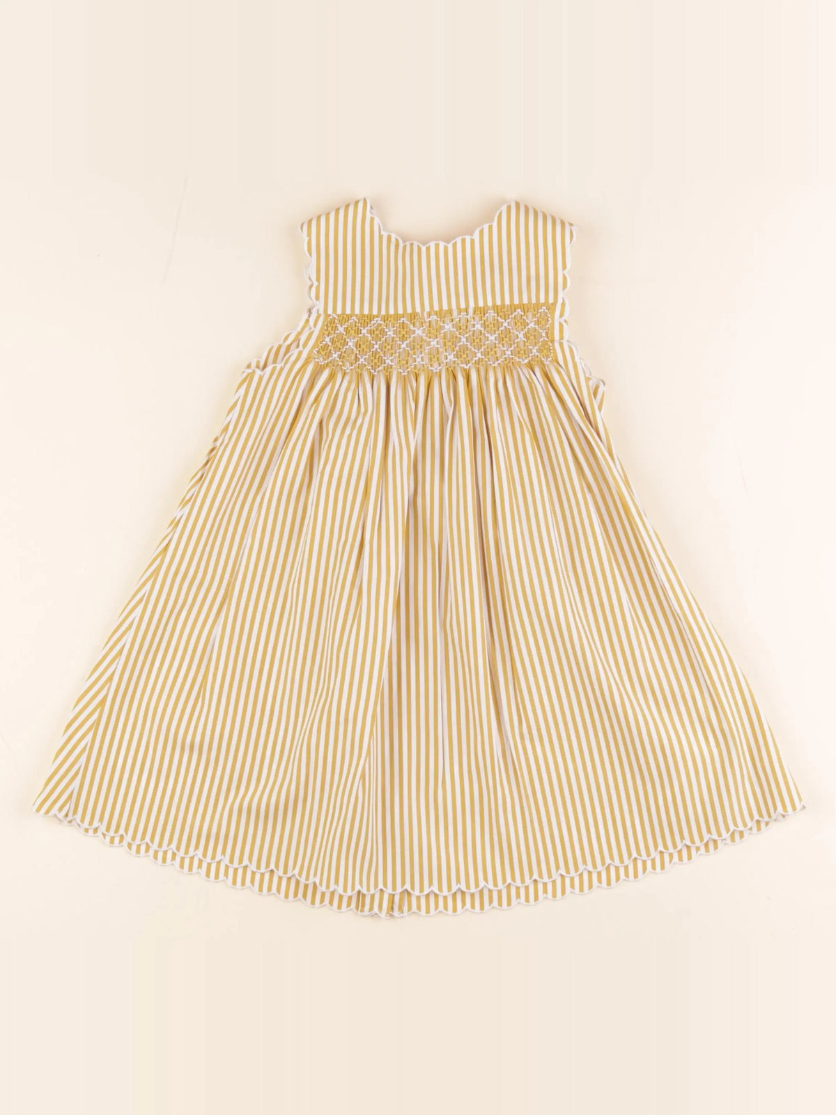 Cyrillus - robe blanc, jaune - 24 mois