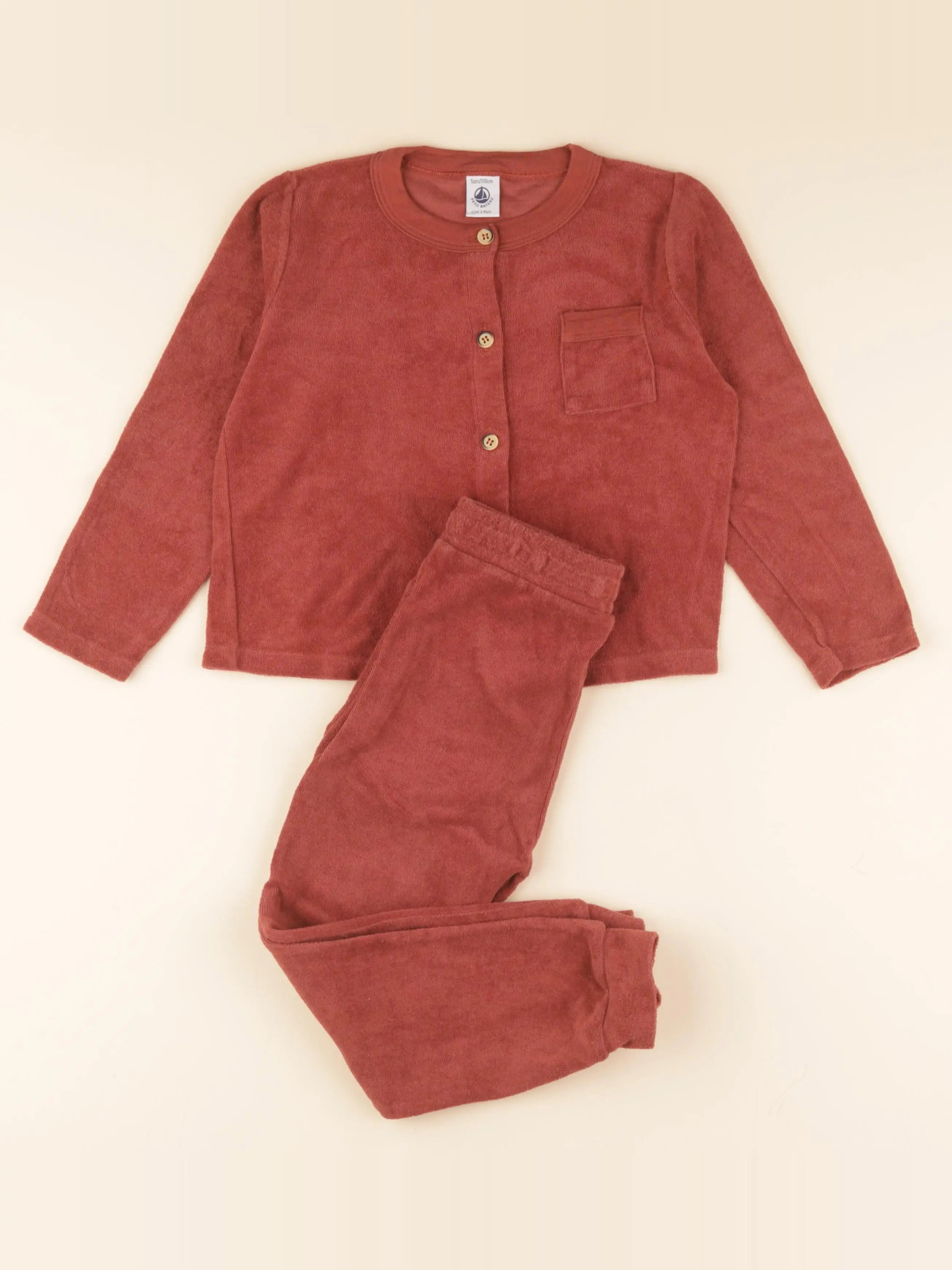 Pyjama coton marron