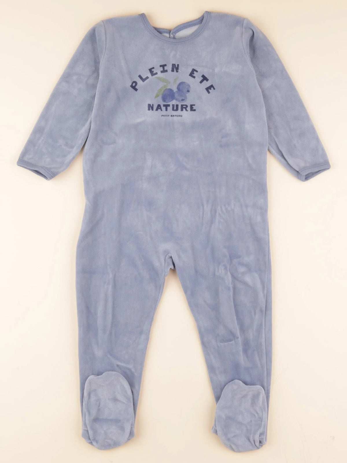 Pyjama velours bleu