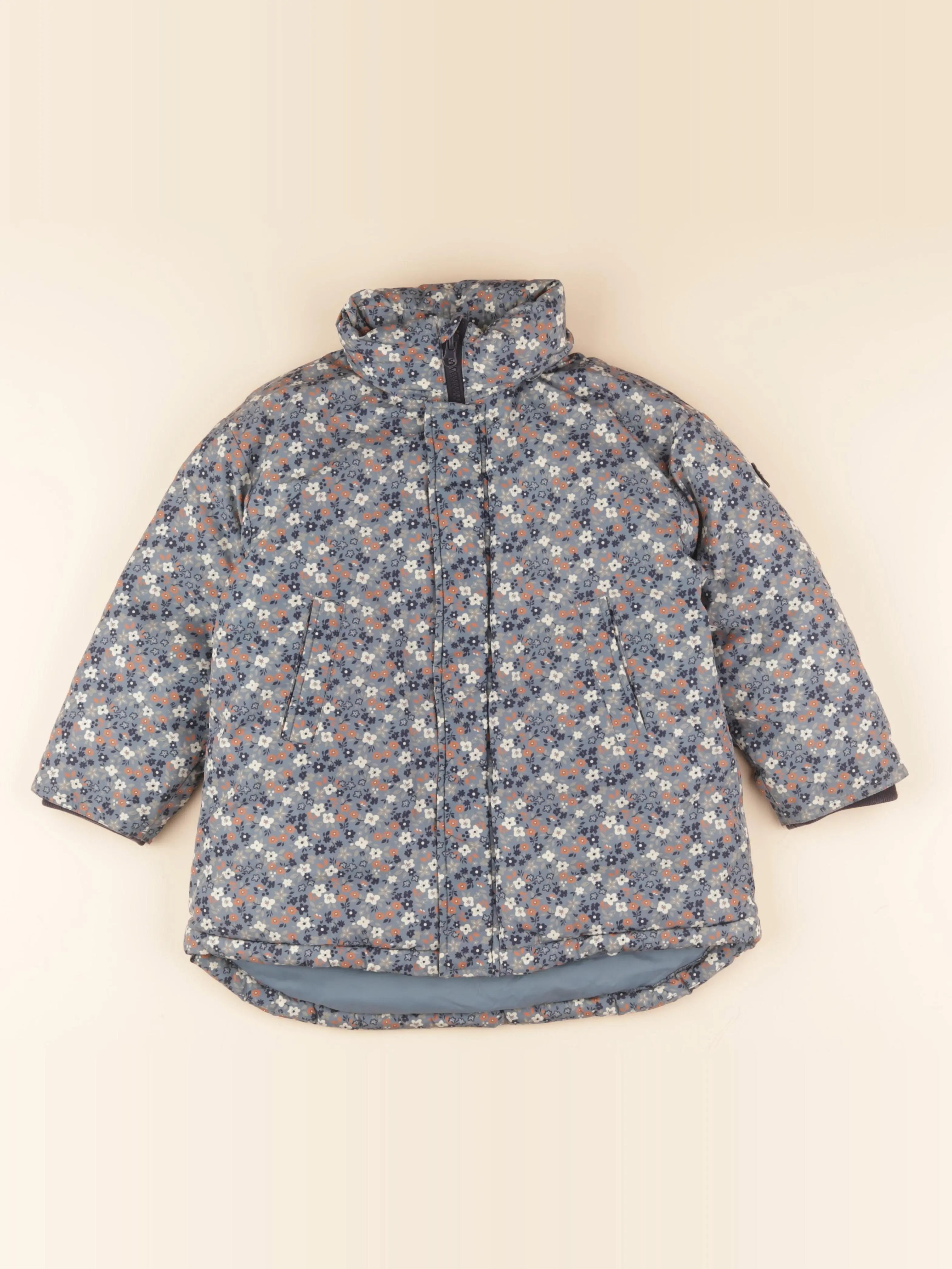 Doudoune bleu, orange