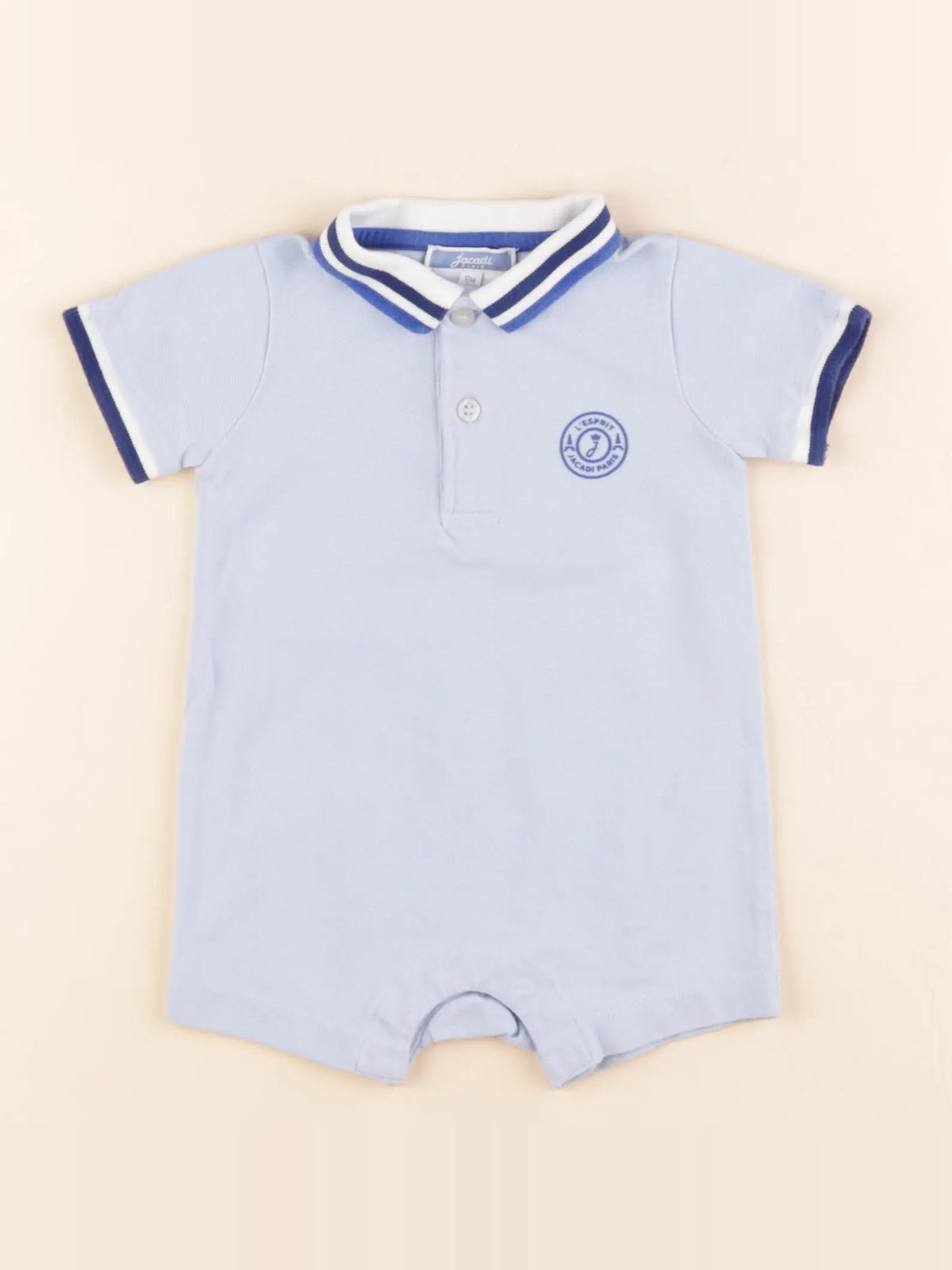 Jacadi - combinaison bleu - 6 mois