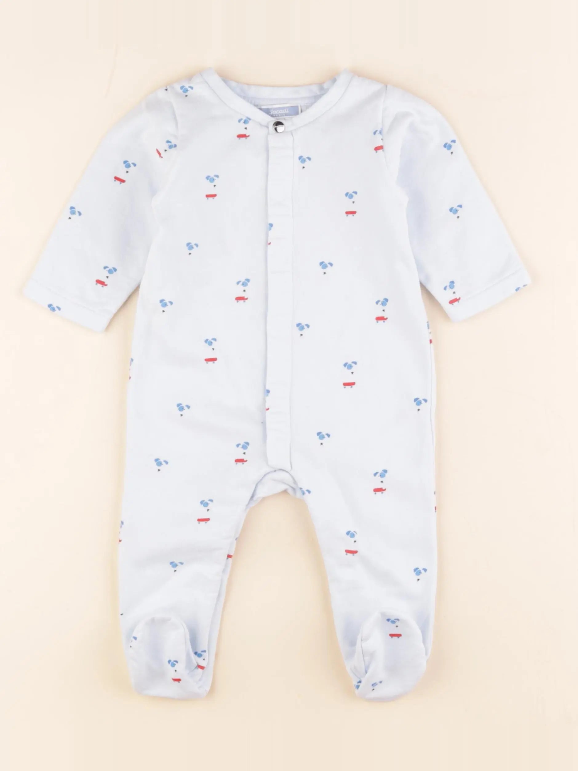Jacadi - pyjama coton bleu - 6 mois