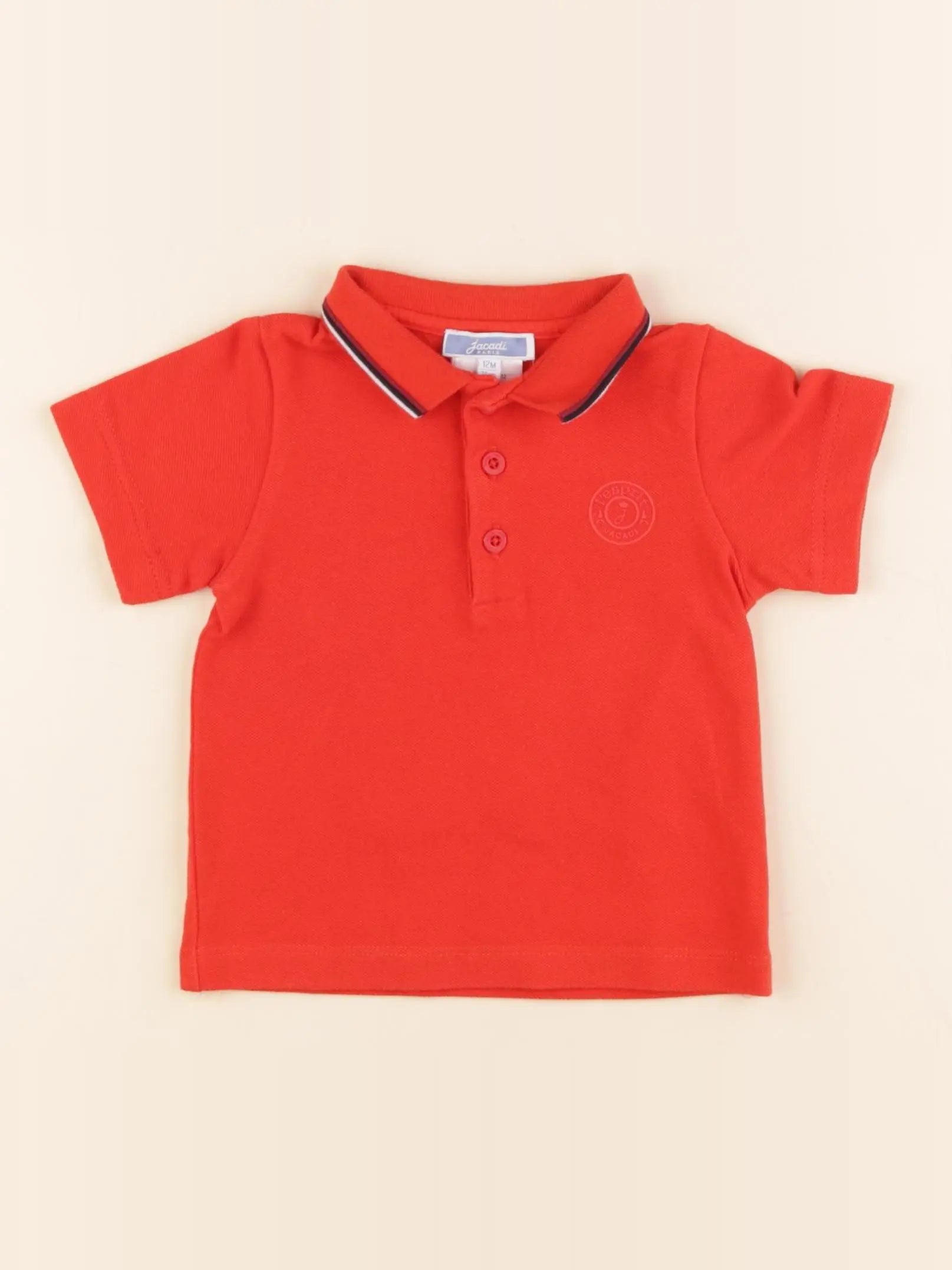 Jacadi - polo rouge - 12 mois