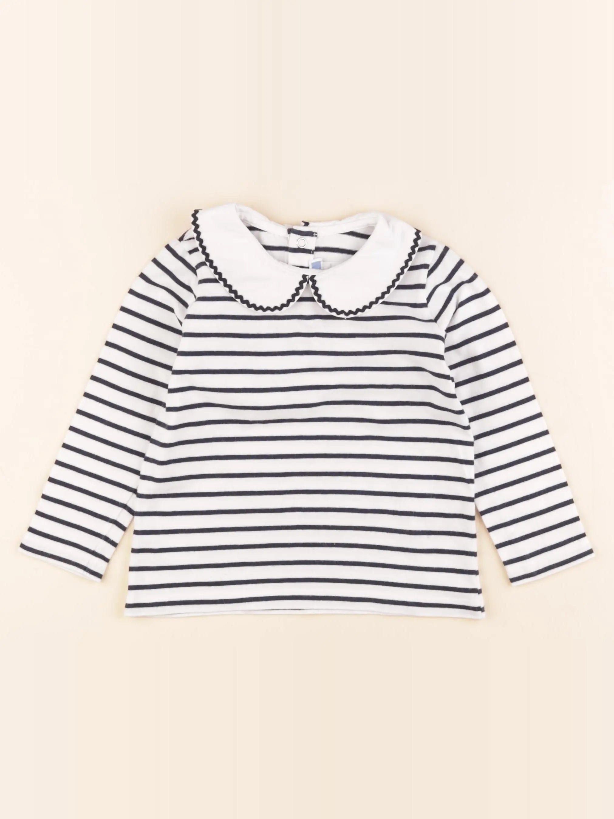 Jacadi - tee-shirt blanc, bleu - 3 ans