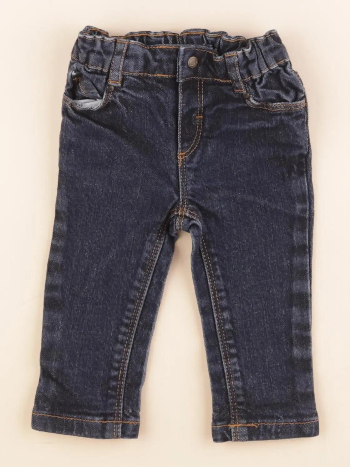 Petit Bateau - jean bleu - 6 mois