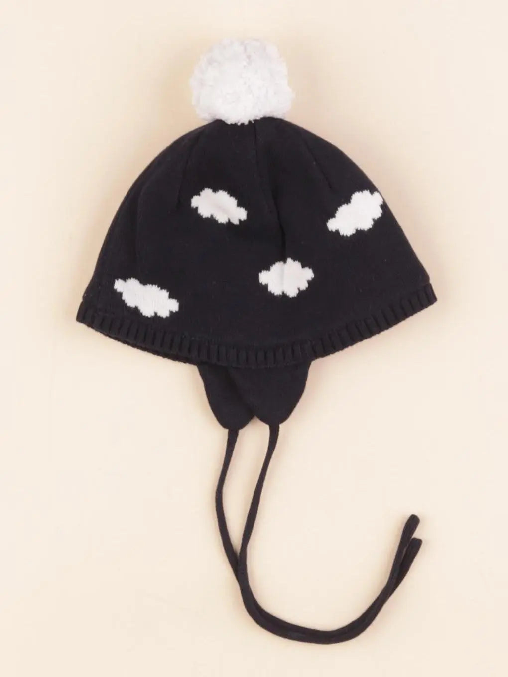 Jacadi - bonnet bleu, blanc - 1 mois