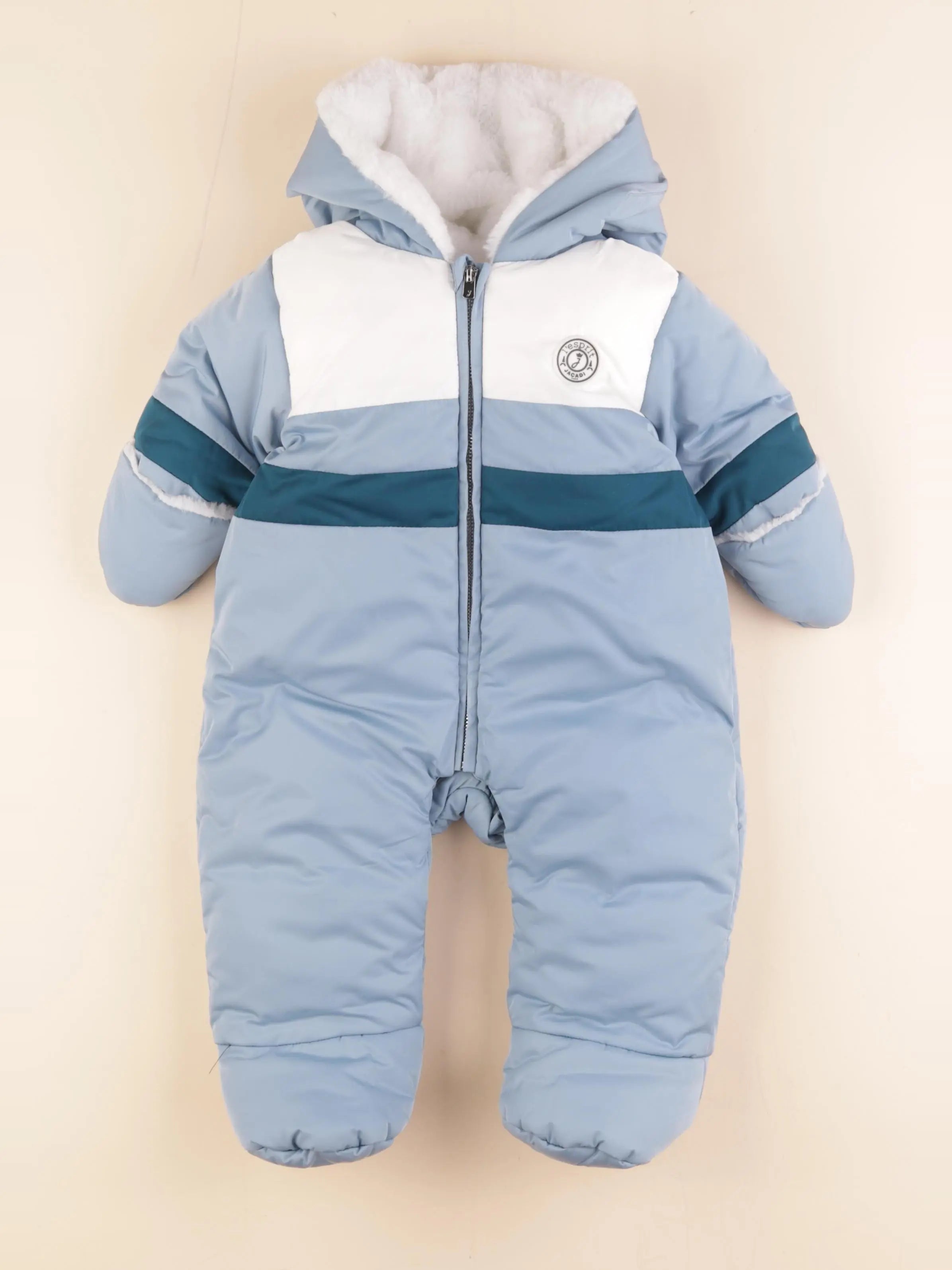 Jacadi - combi-pilote bleu, blanc - 6 mois