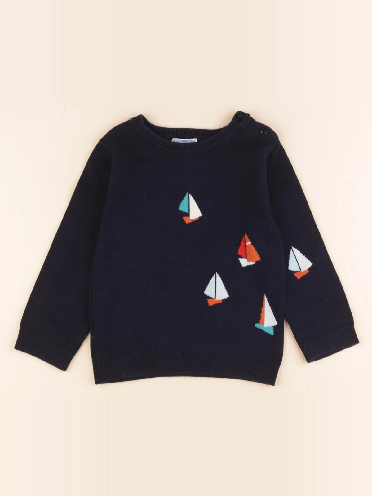 Jacadi - pull bleu - 36 mois