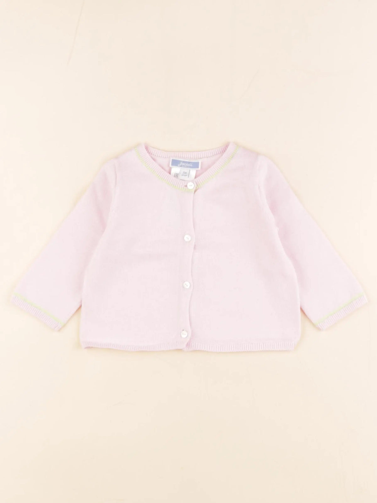 Jacadi - gilet rose - 6 mois