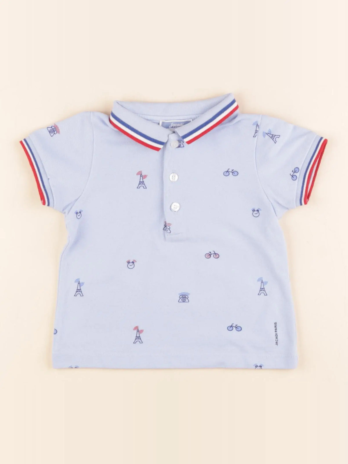 Jacadi - polo bleu - 18 mois