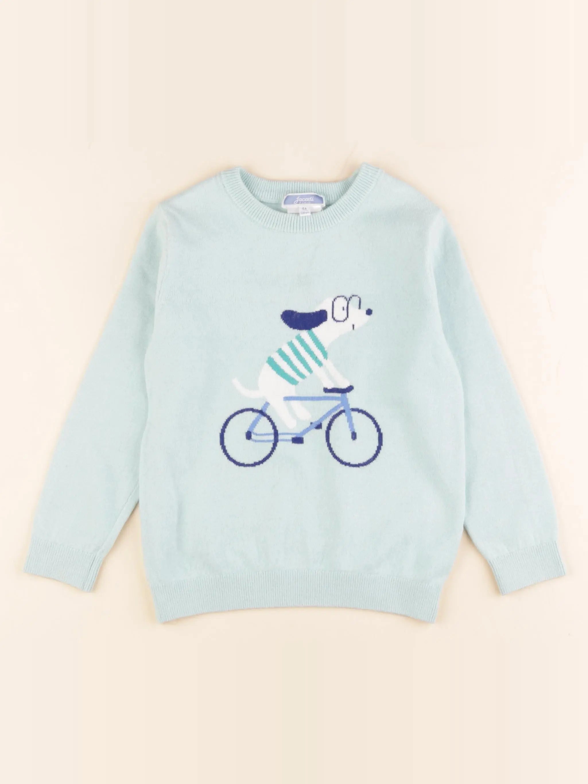 Jacadi - pull vert, bleu - 4 ans