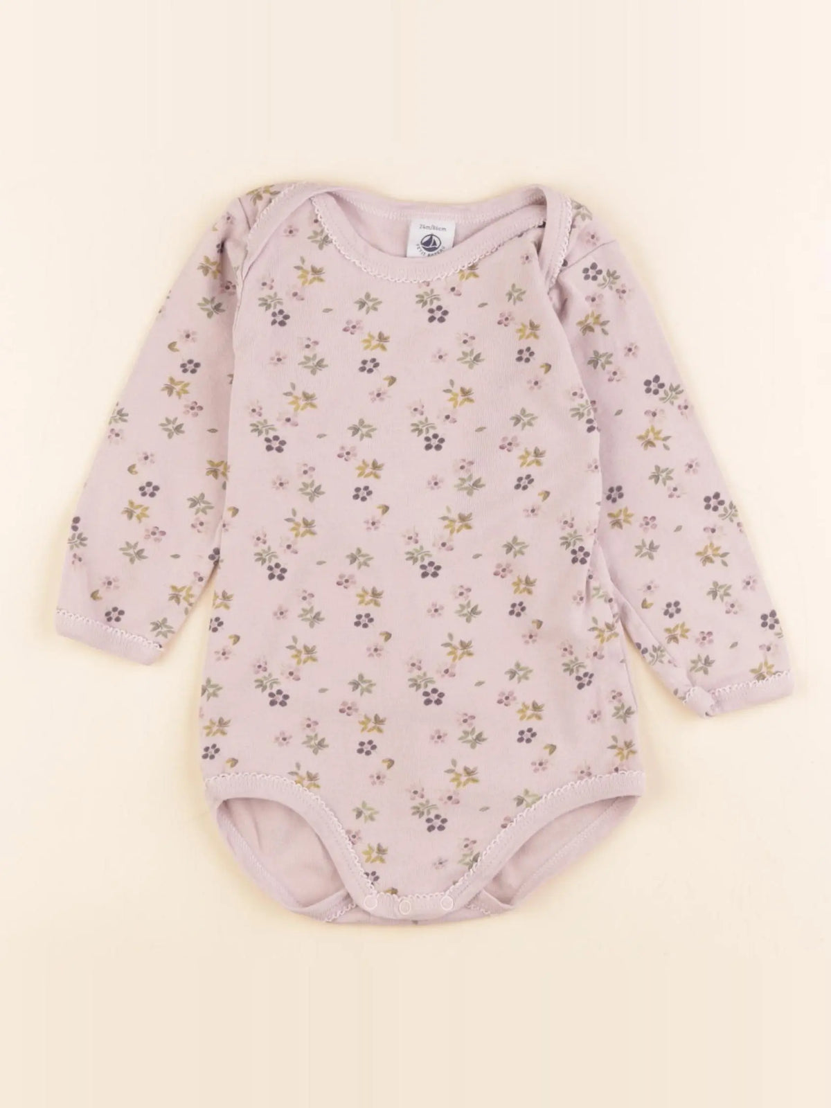 Petit Bateau - body rose - 24 mois