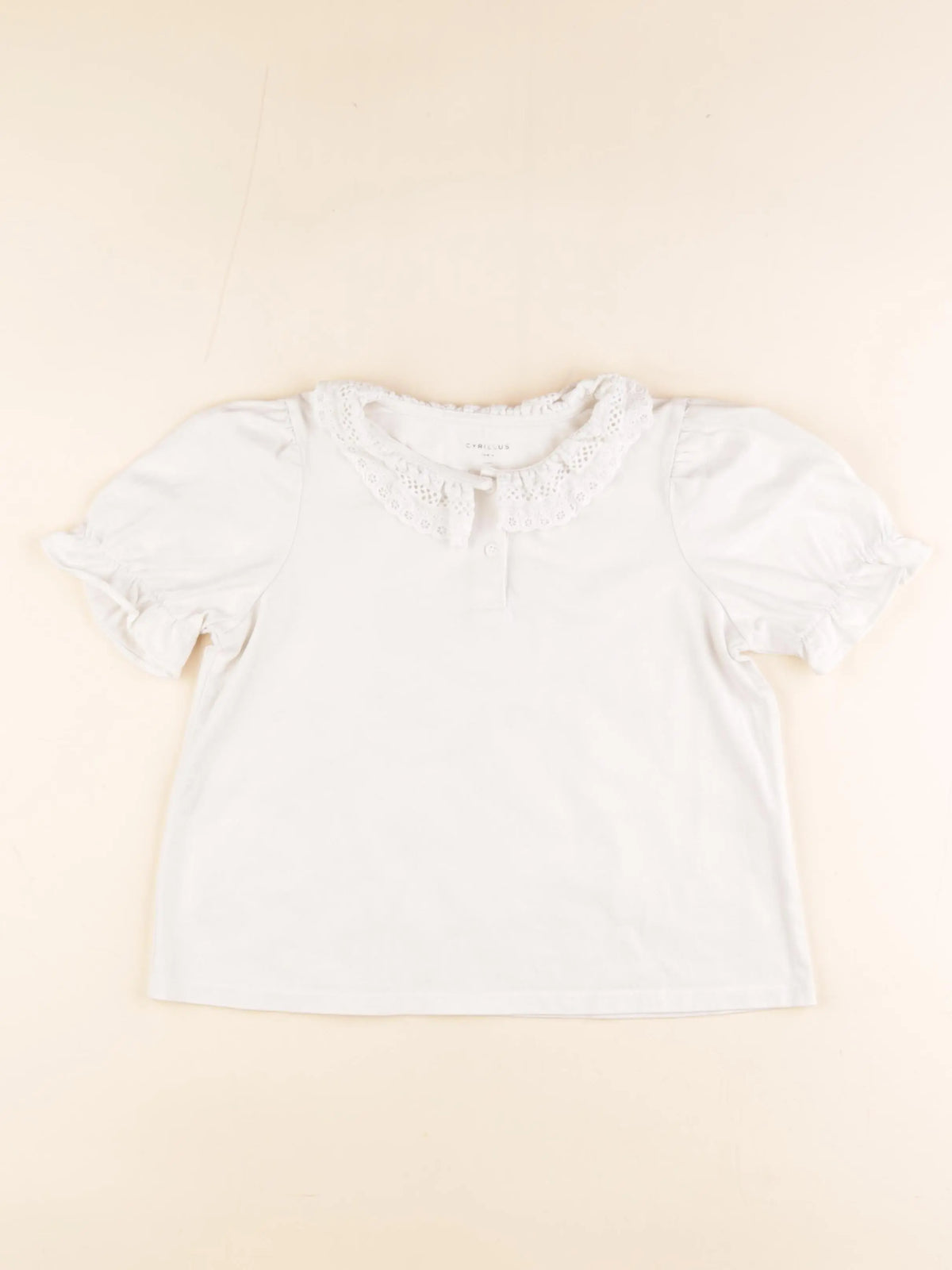 Cyrillus - tee-shirt blanc - 8 ans