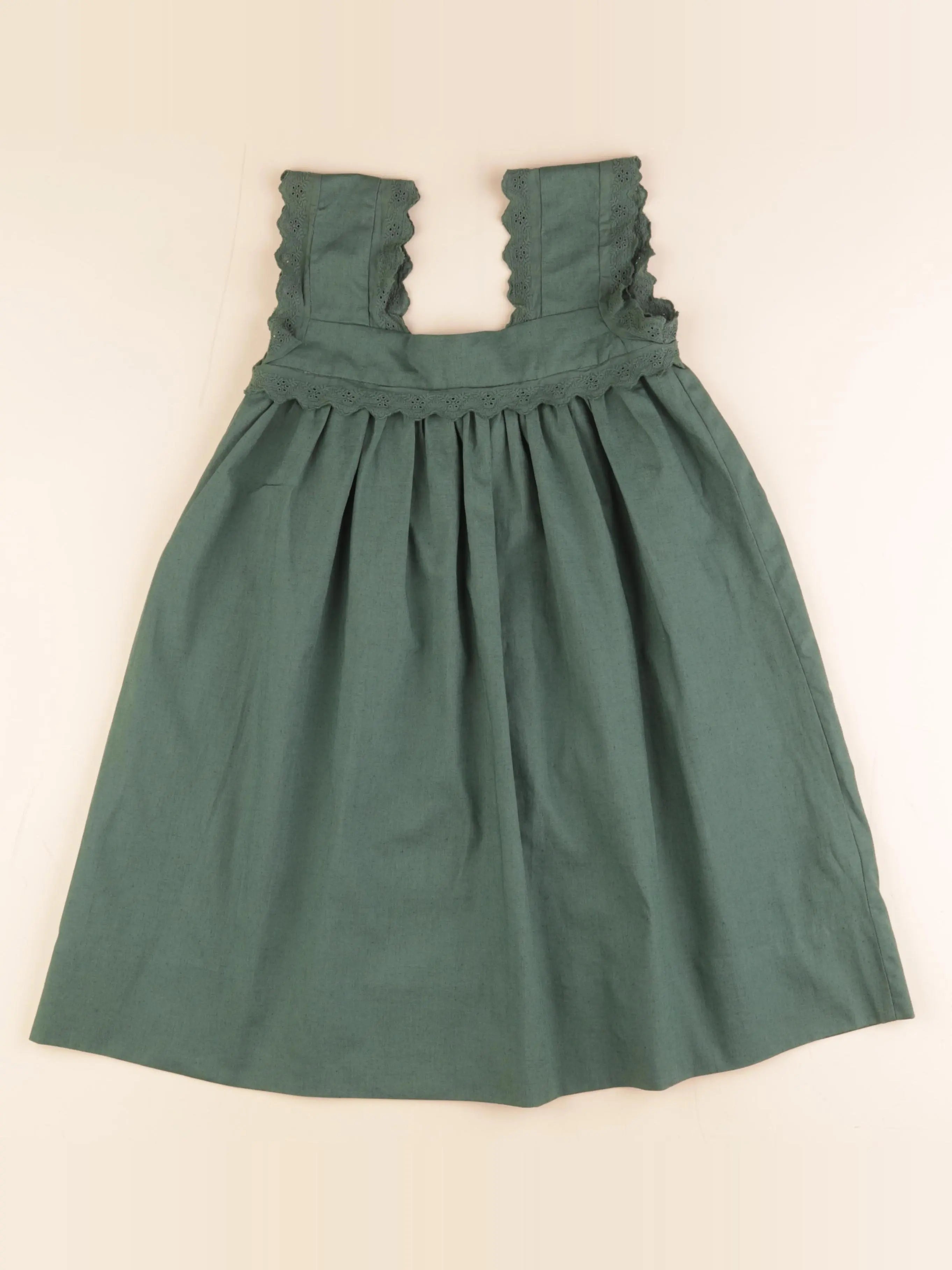 Cyrillus - robe vert - 8 ans