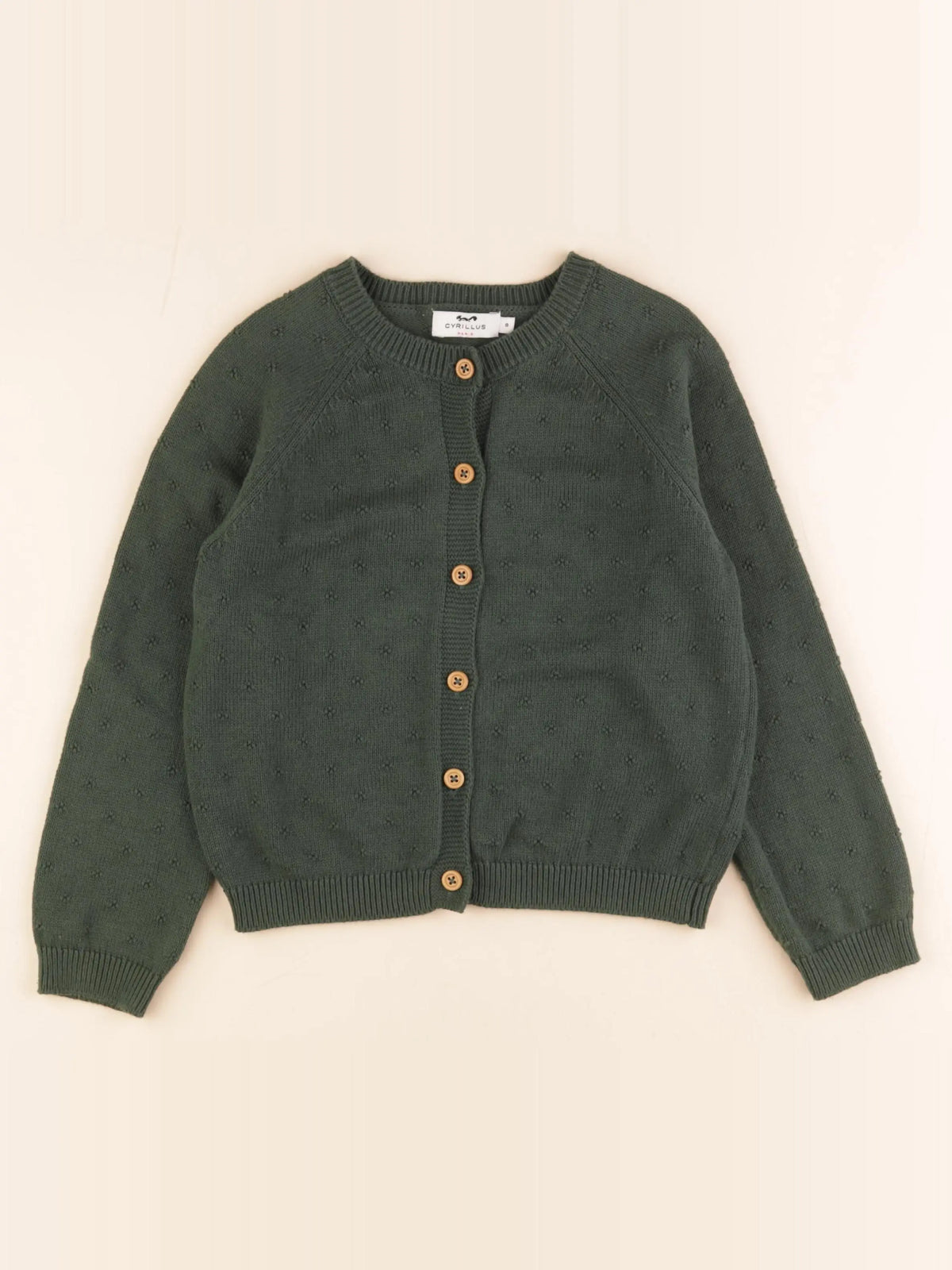 Cyrillus - gilet vert - 8 ans