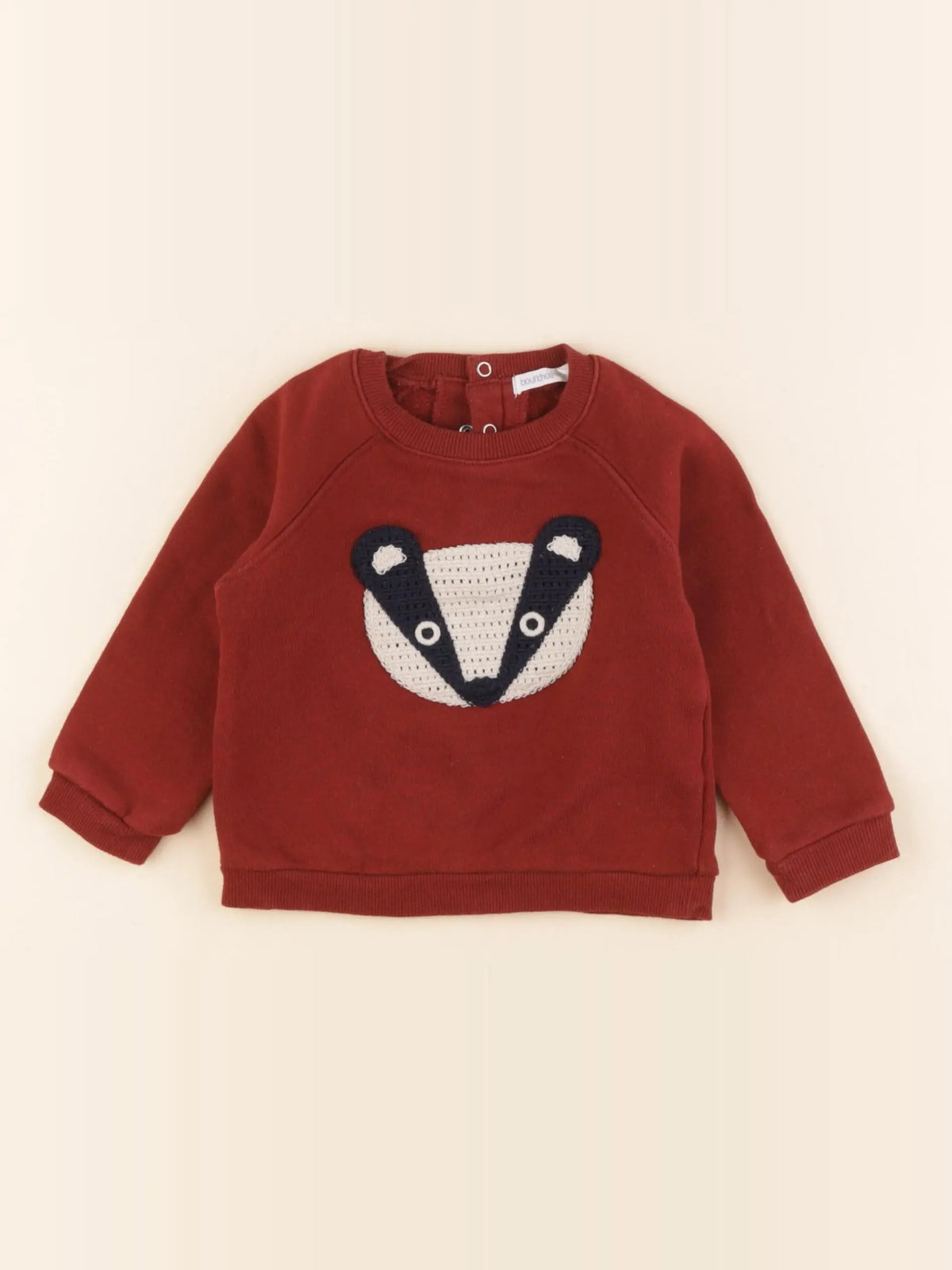 Boutchou - sweat rouge - 9 mois