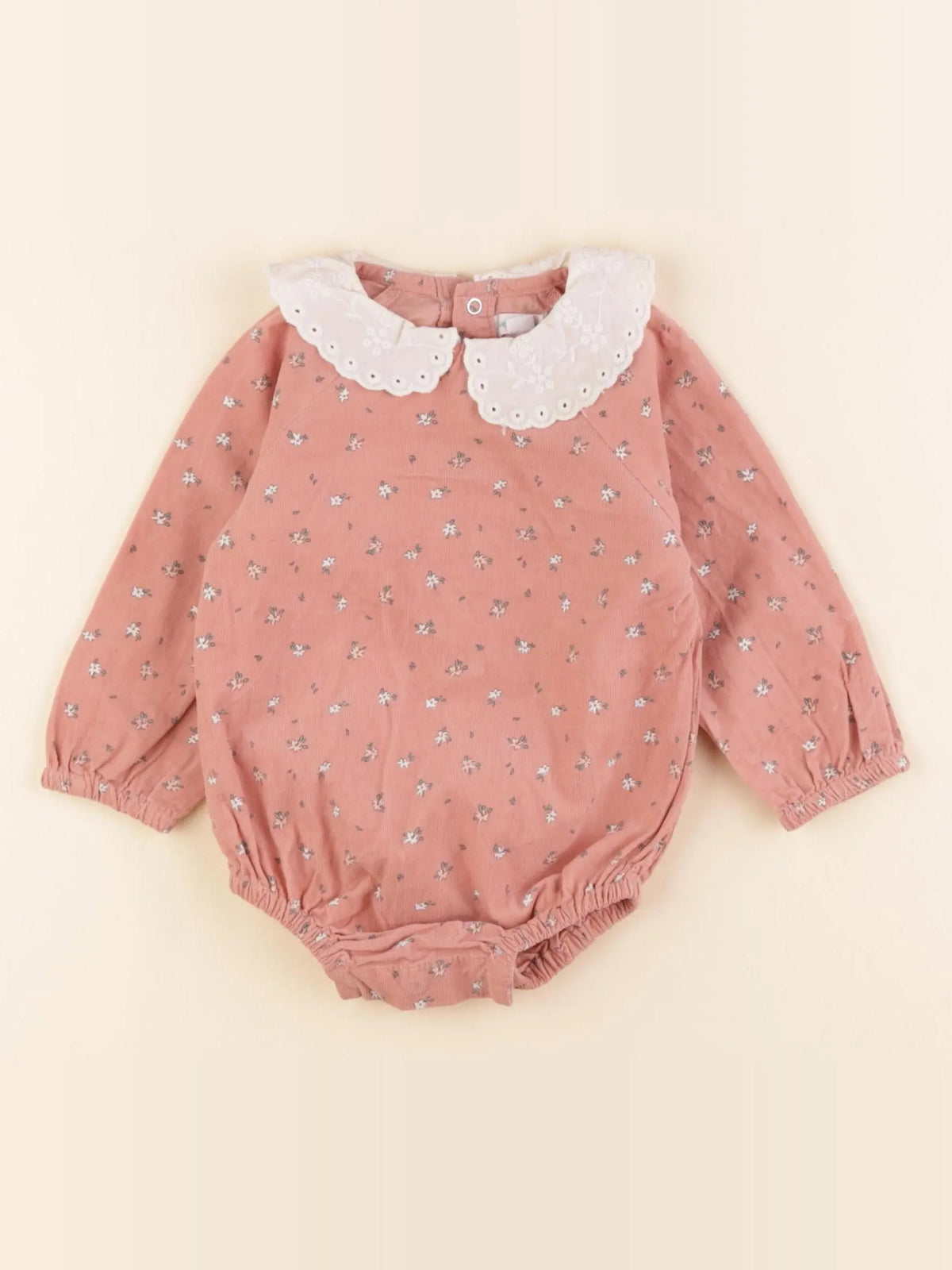 Vertbaudet - combinaison rose - 6 mois