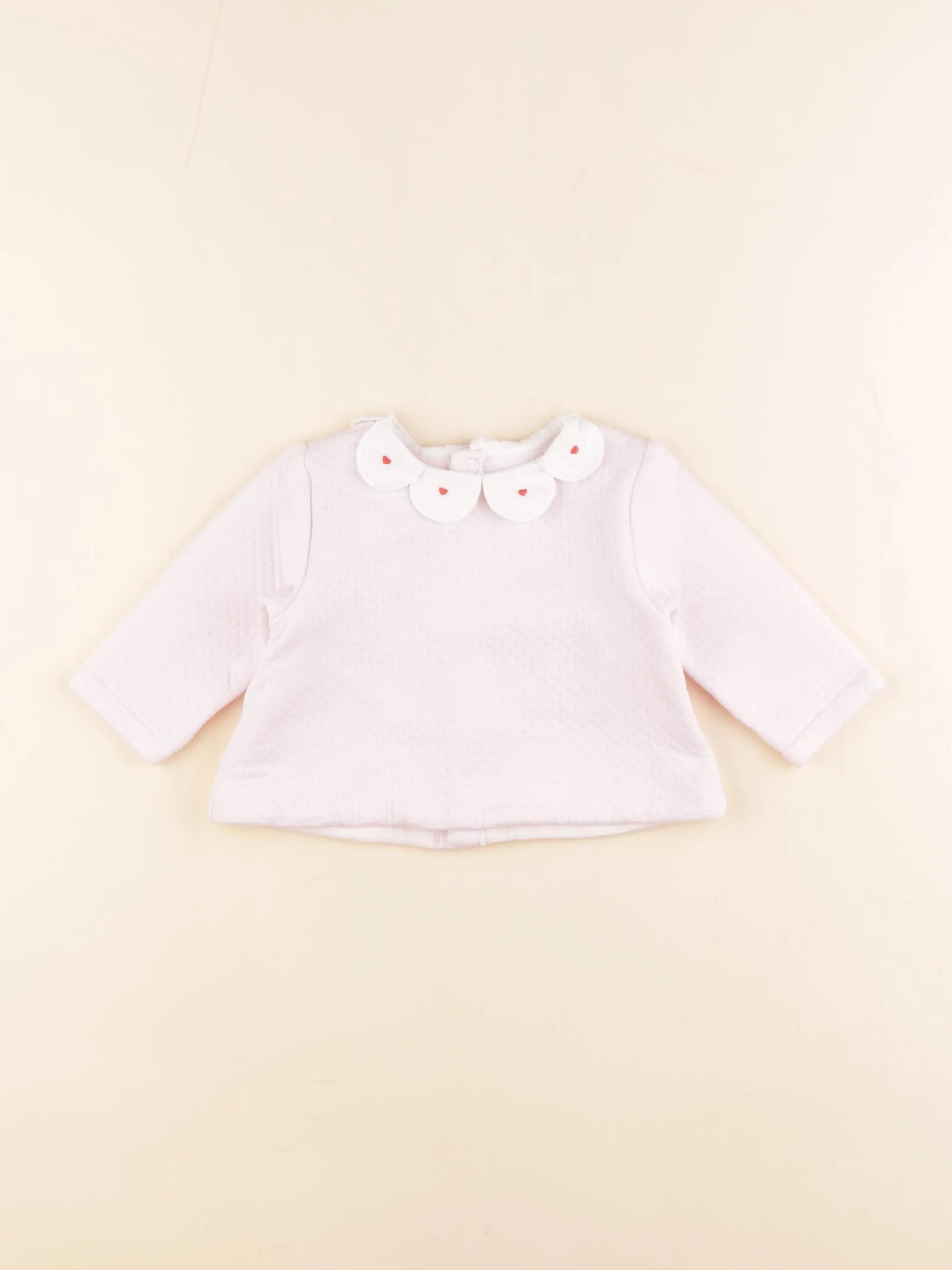 Jacadi - sweat rose - 6 mois