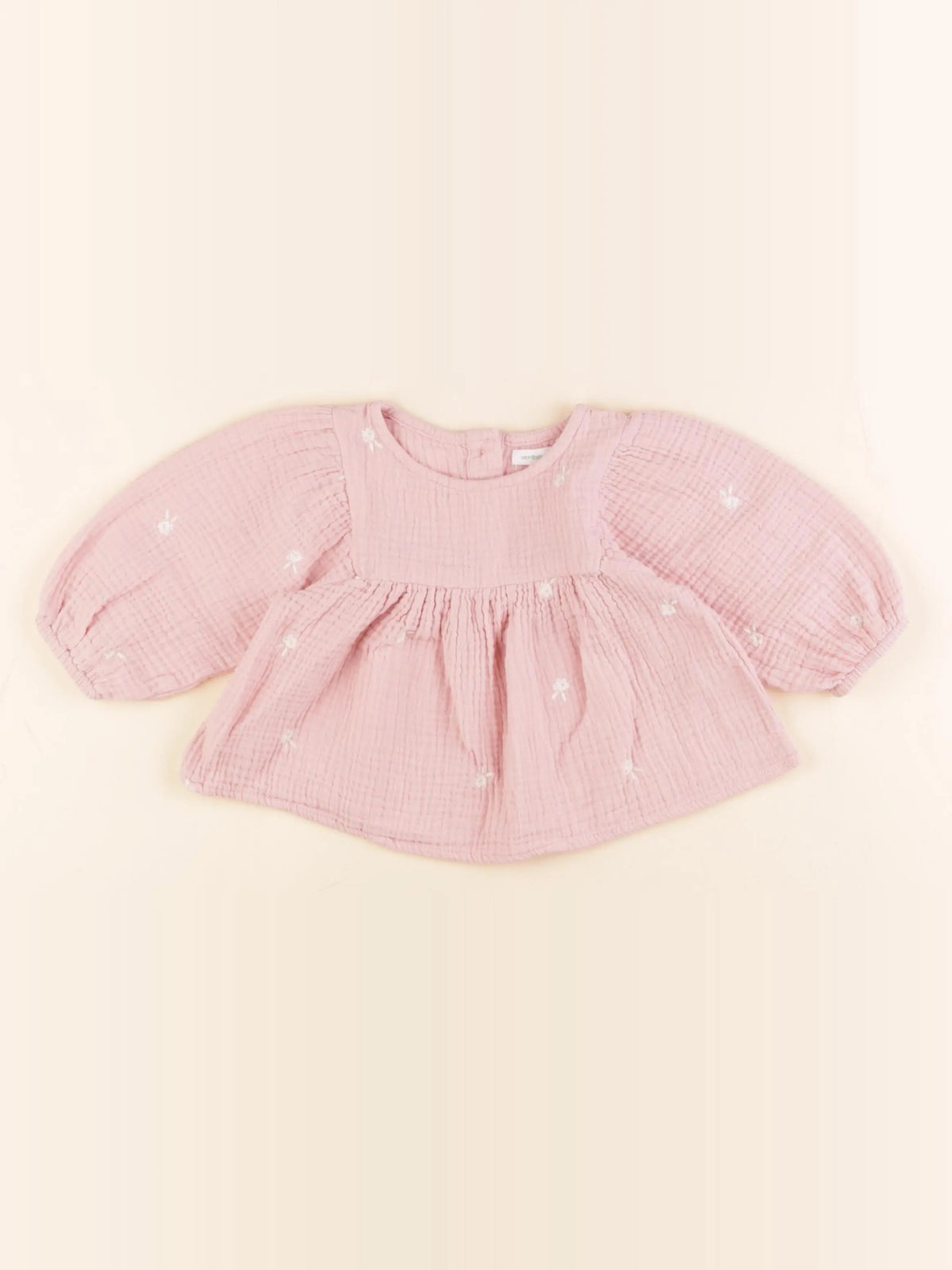 Vertbaudet - blouse rose - 9 mois