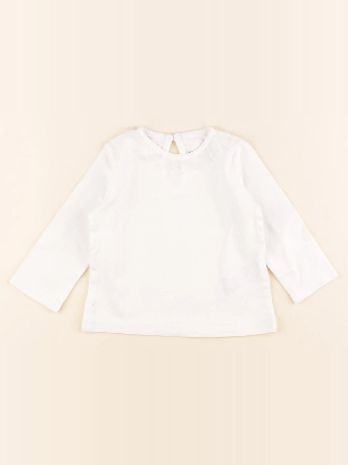 Vertbaudet - tee-shirt blanc - 6 mois