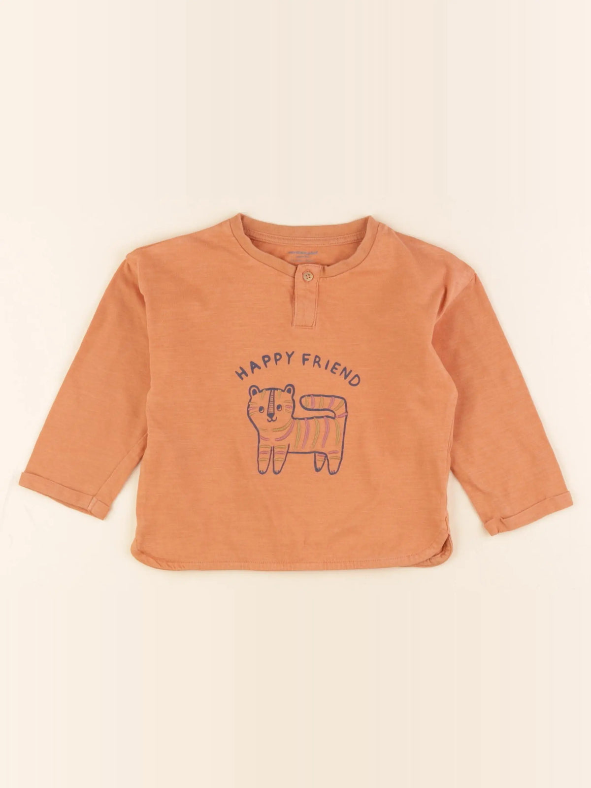 Vertbaudet - tee-shirt orange - 24 mois