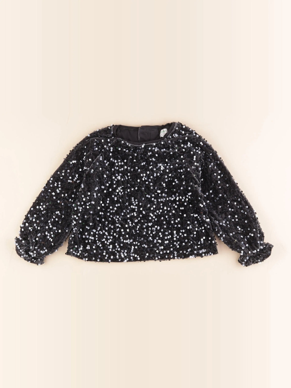 Vertbaudet - sweat gris, argent - 4 ans