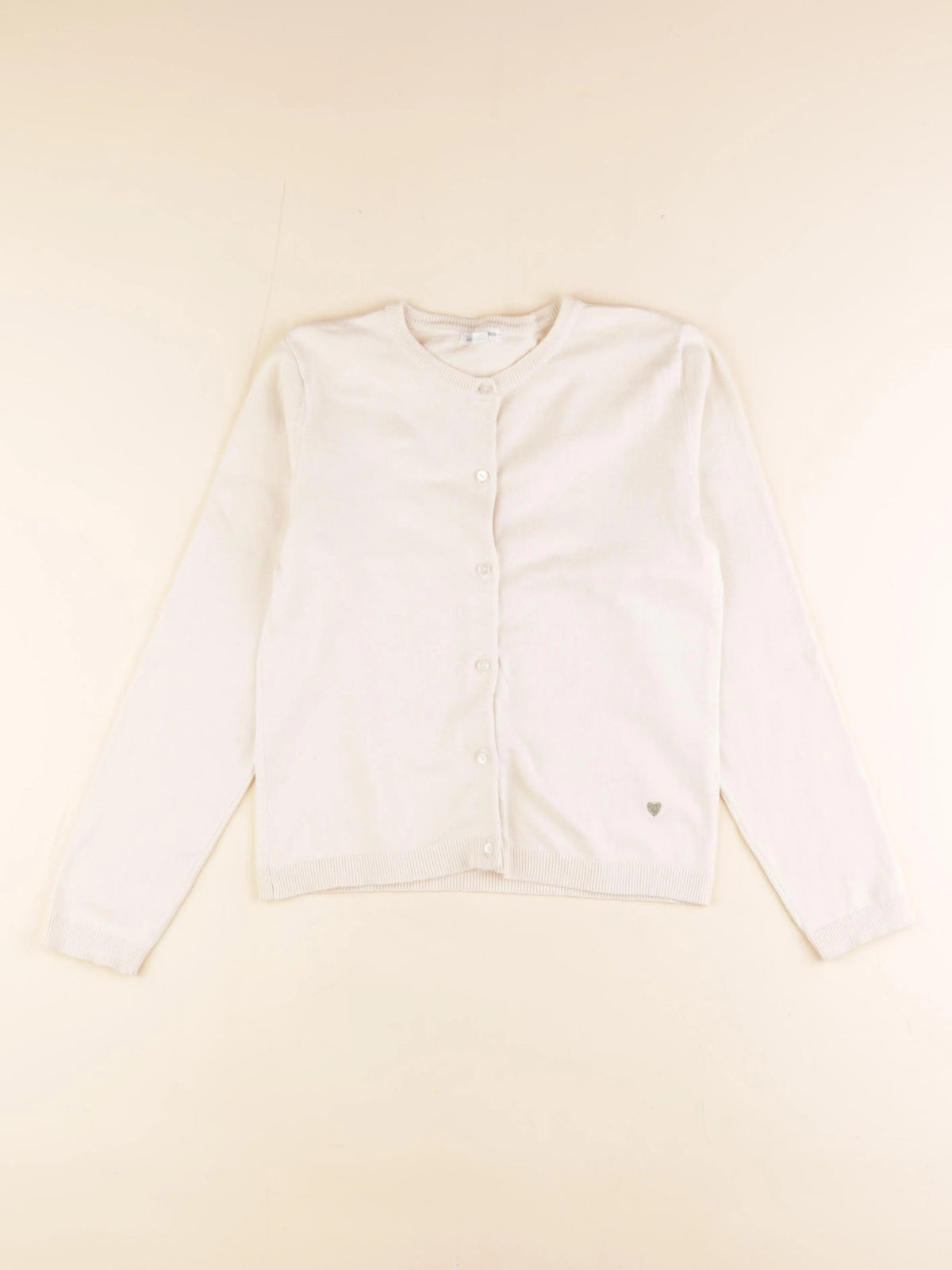 Vertbaudet - gilet beige - 10 ans