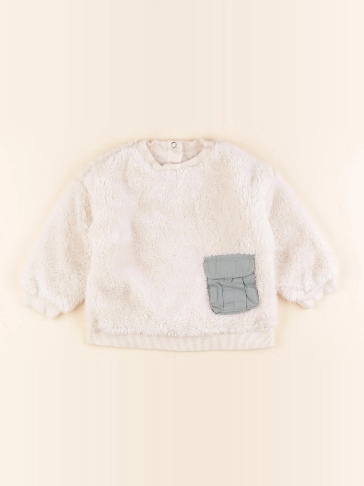 Vertbaudet - sweat beige - 18 mois