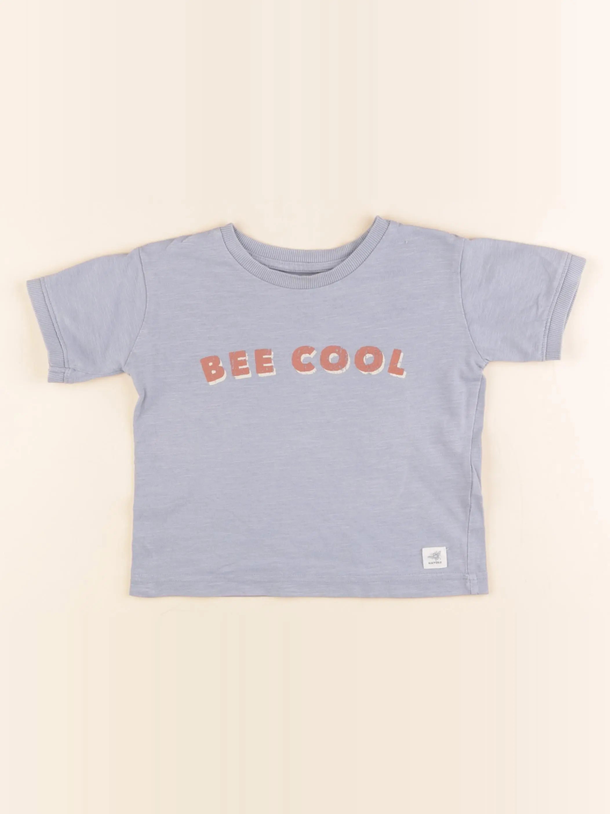 Vertbaudet - tee-shirt bleu - 2 ans