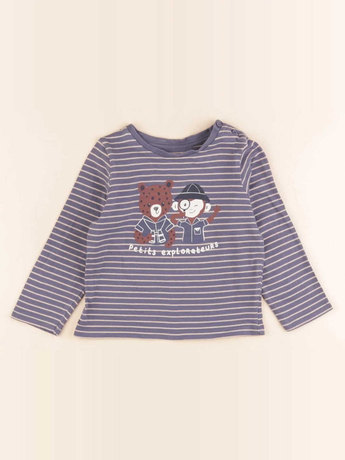 Vertbaudet - tee-shirt violet - 24 mois