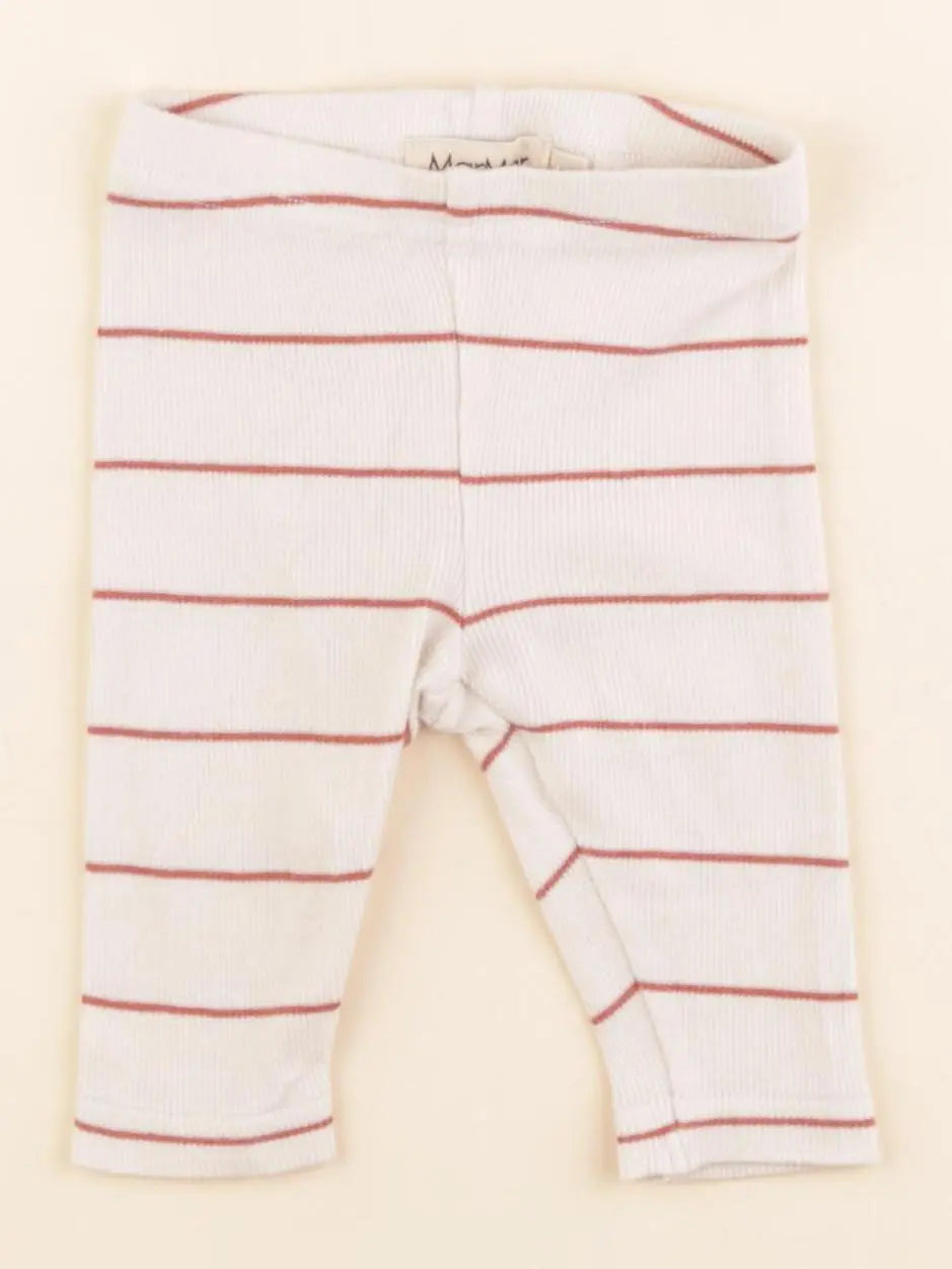 Marmar - legging rouge, beige - 2 mois