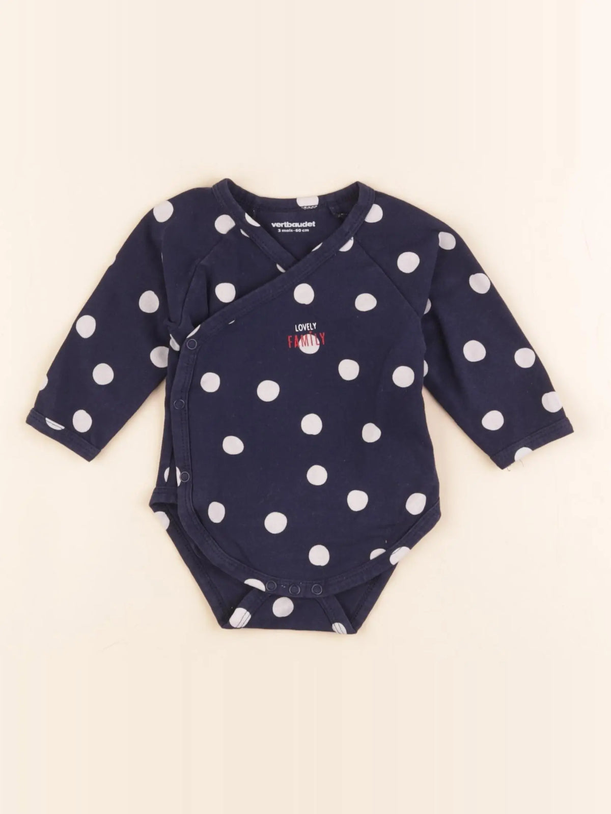 Vertbaudet - body bleu - 3 mois