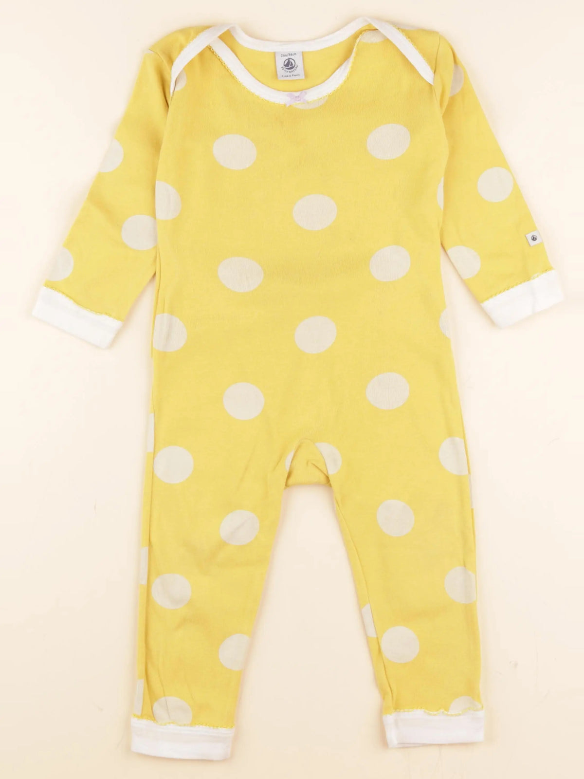 Pyjama coton jaune