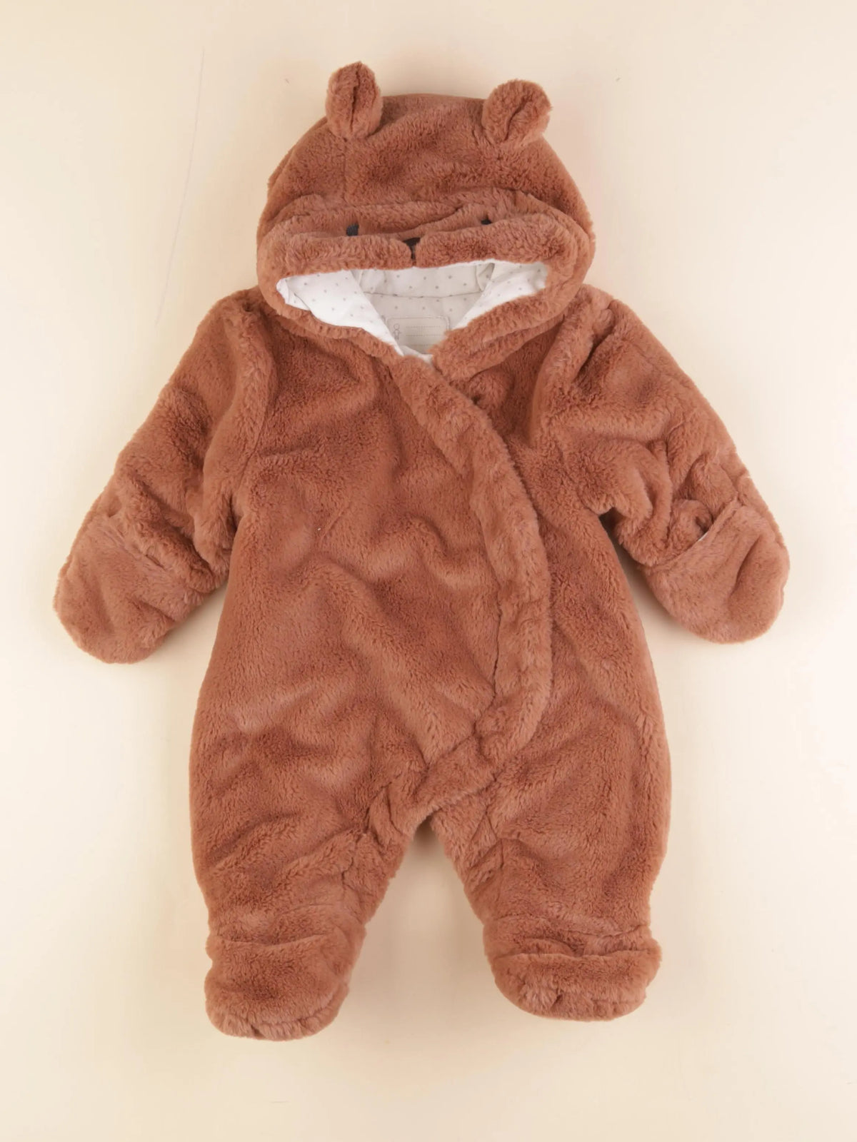 Vertbaudet - combi-pilote marron - 3 mois