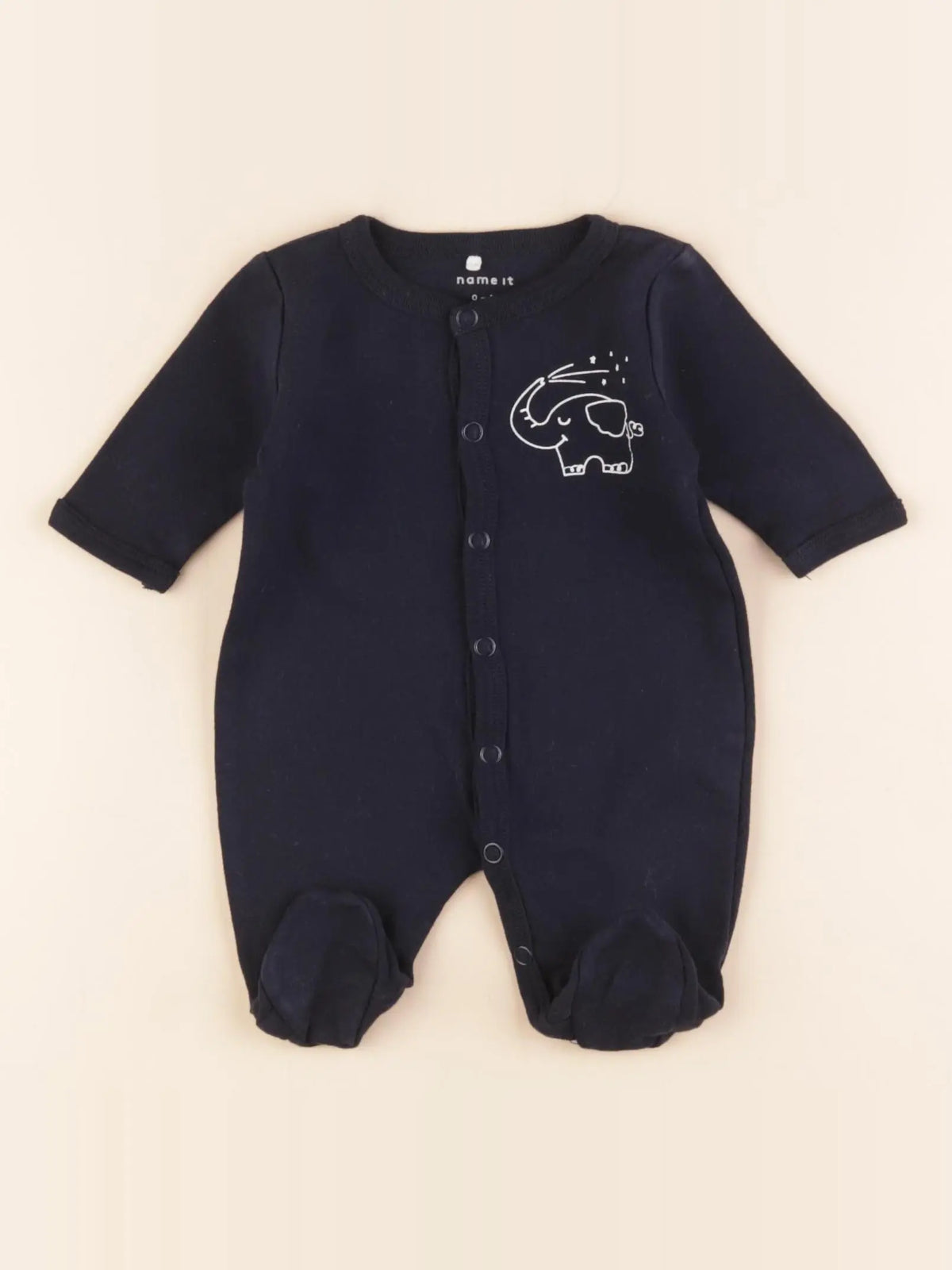 Name it - pyjama coton bleu - 0/1 mois