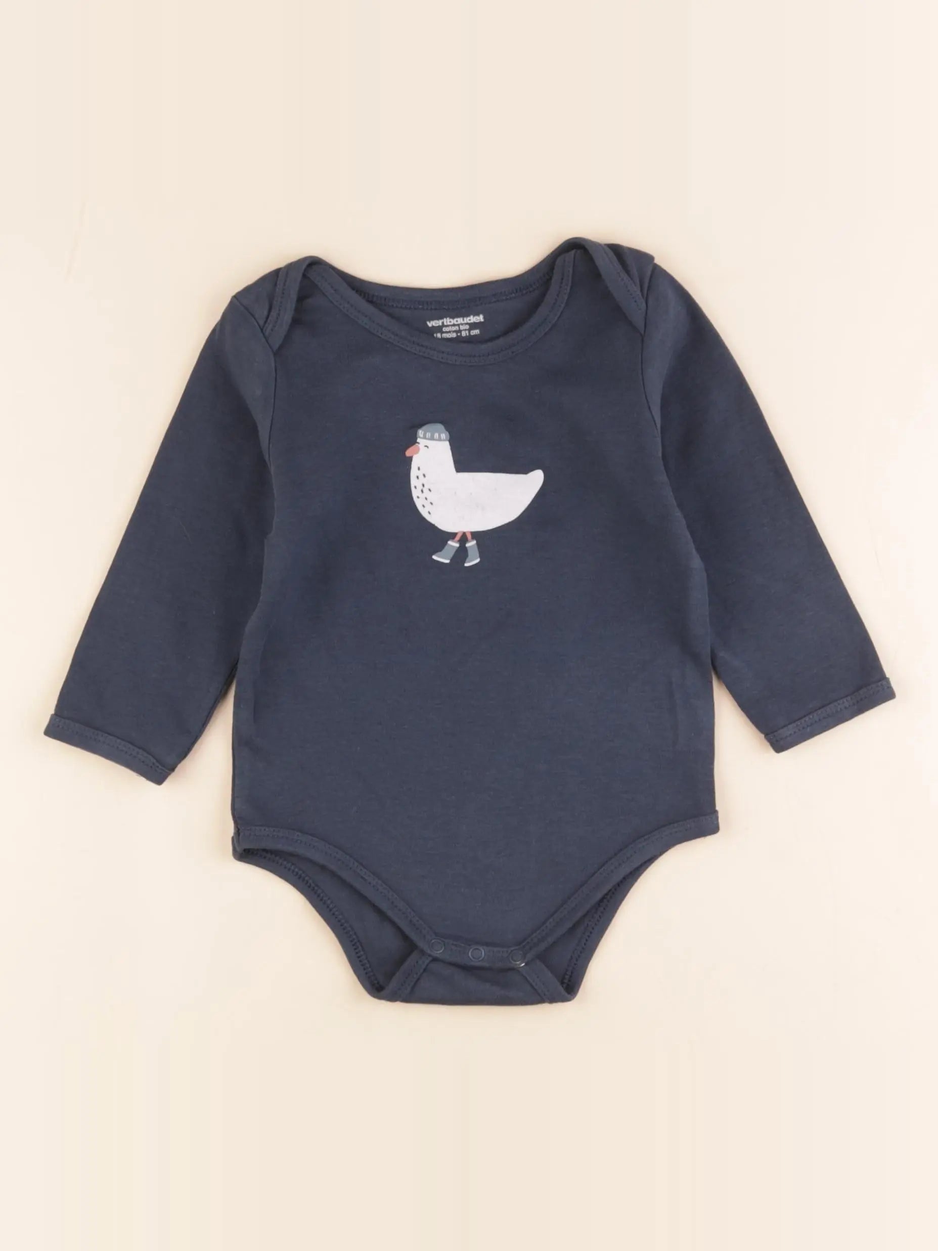 Vertbaudet - body vert - 18 mois