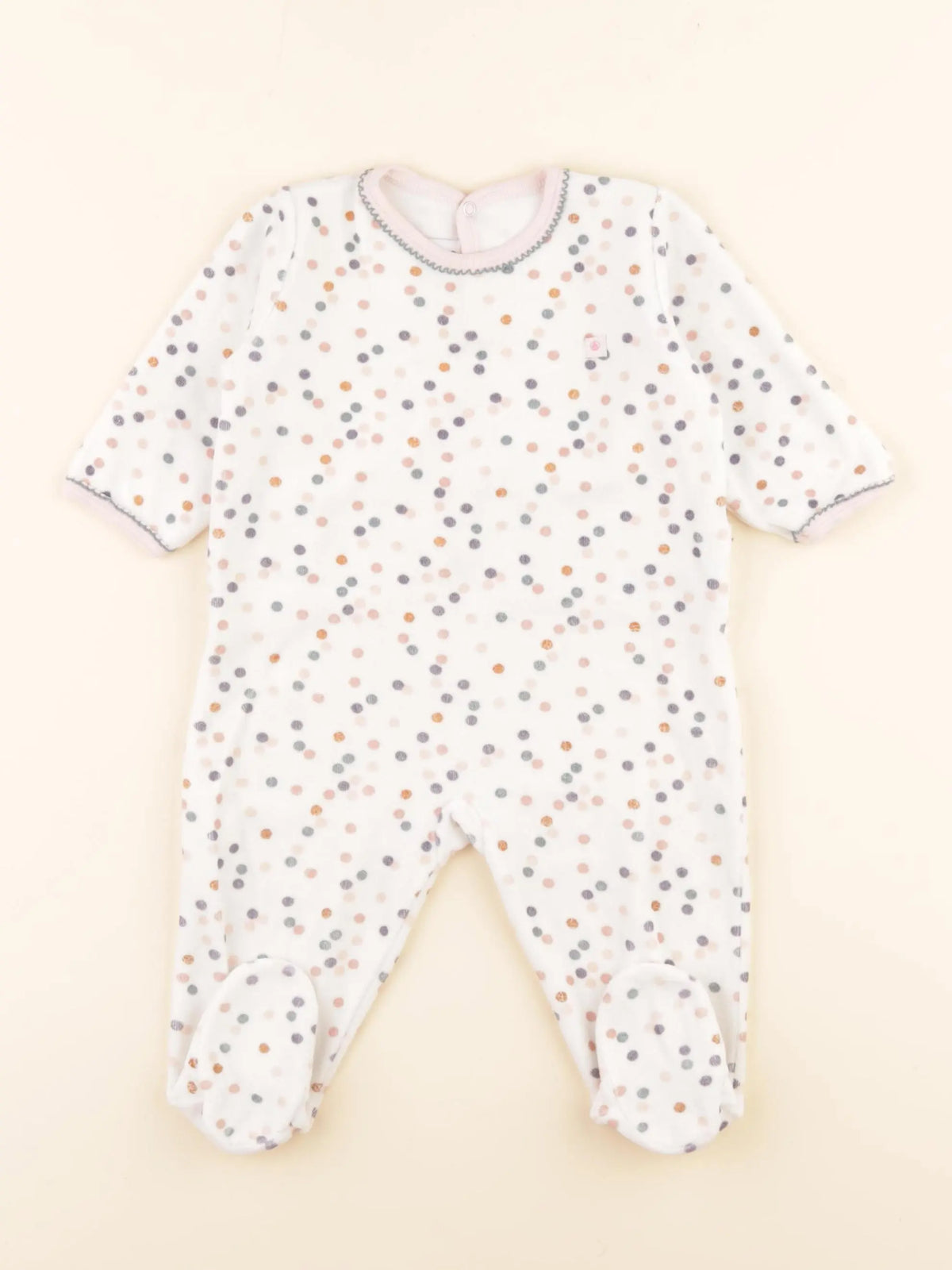 Pyjama velours multicolore
