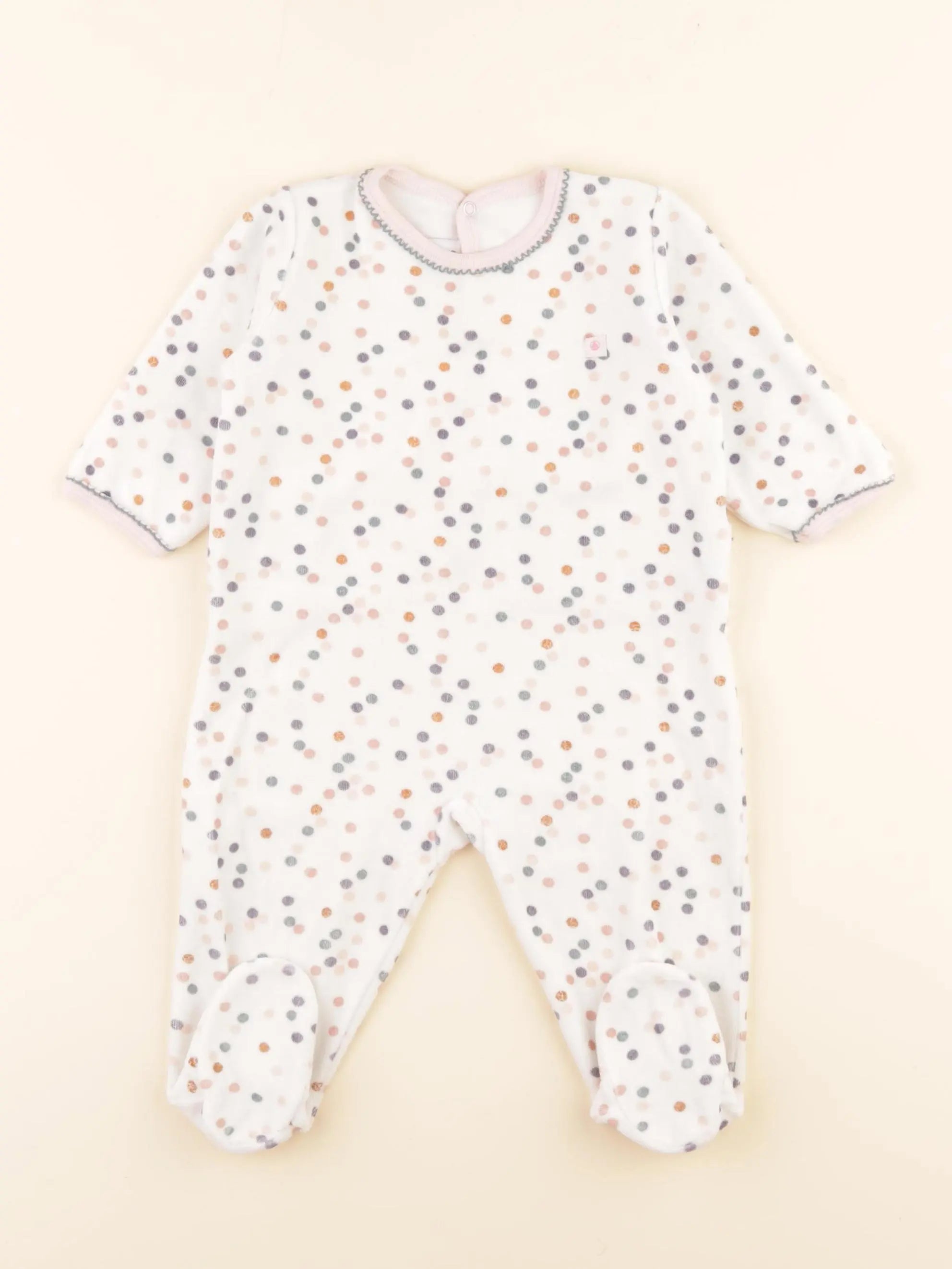 Pyjama velours multicolore