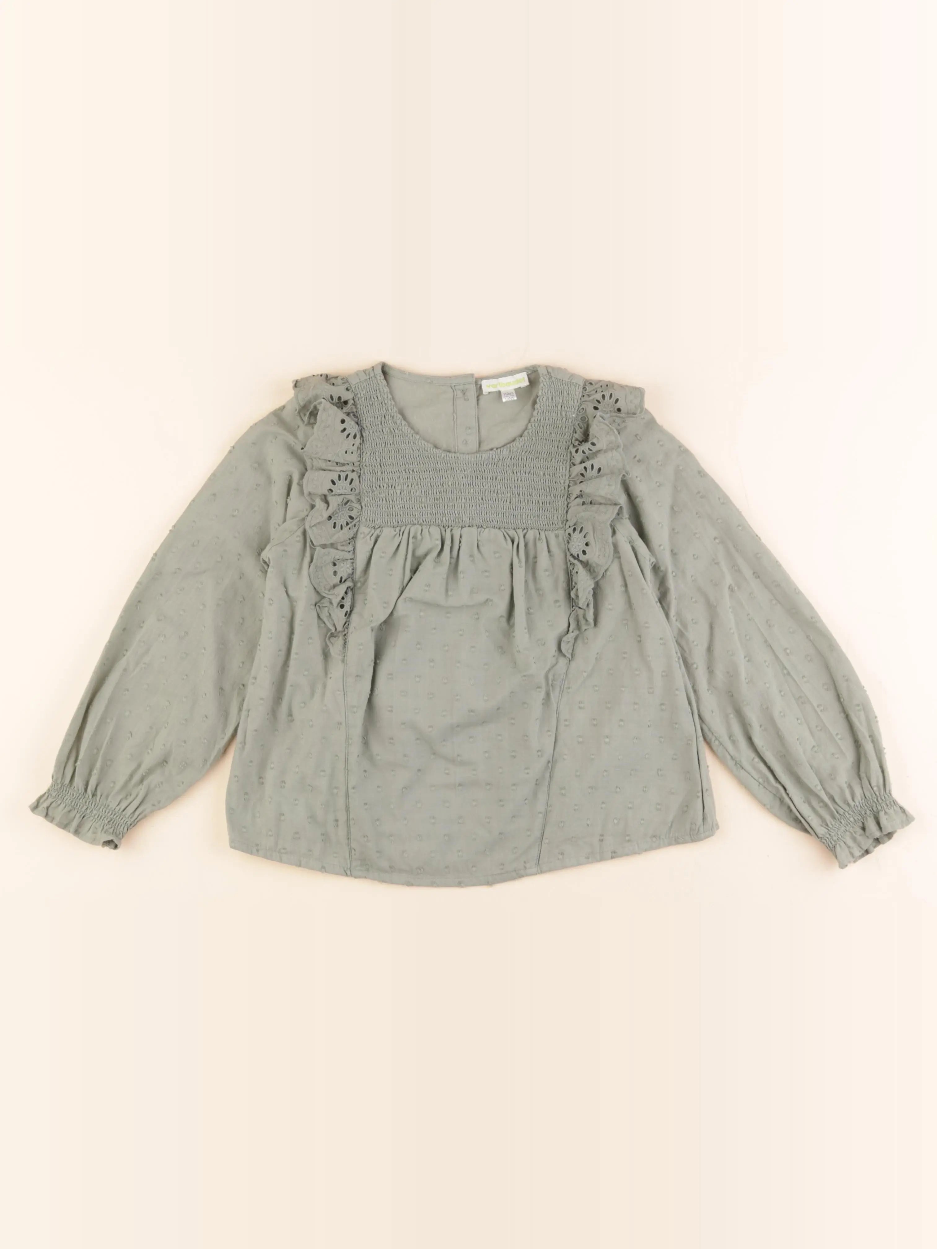 Vertbaudet - blouse vert - 5 ans